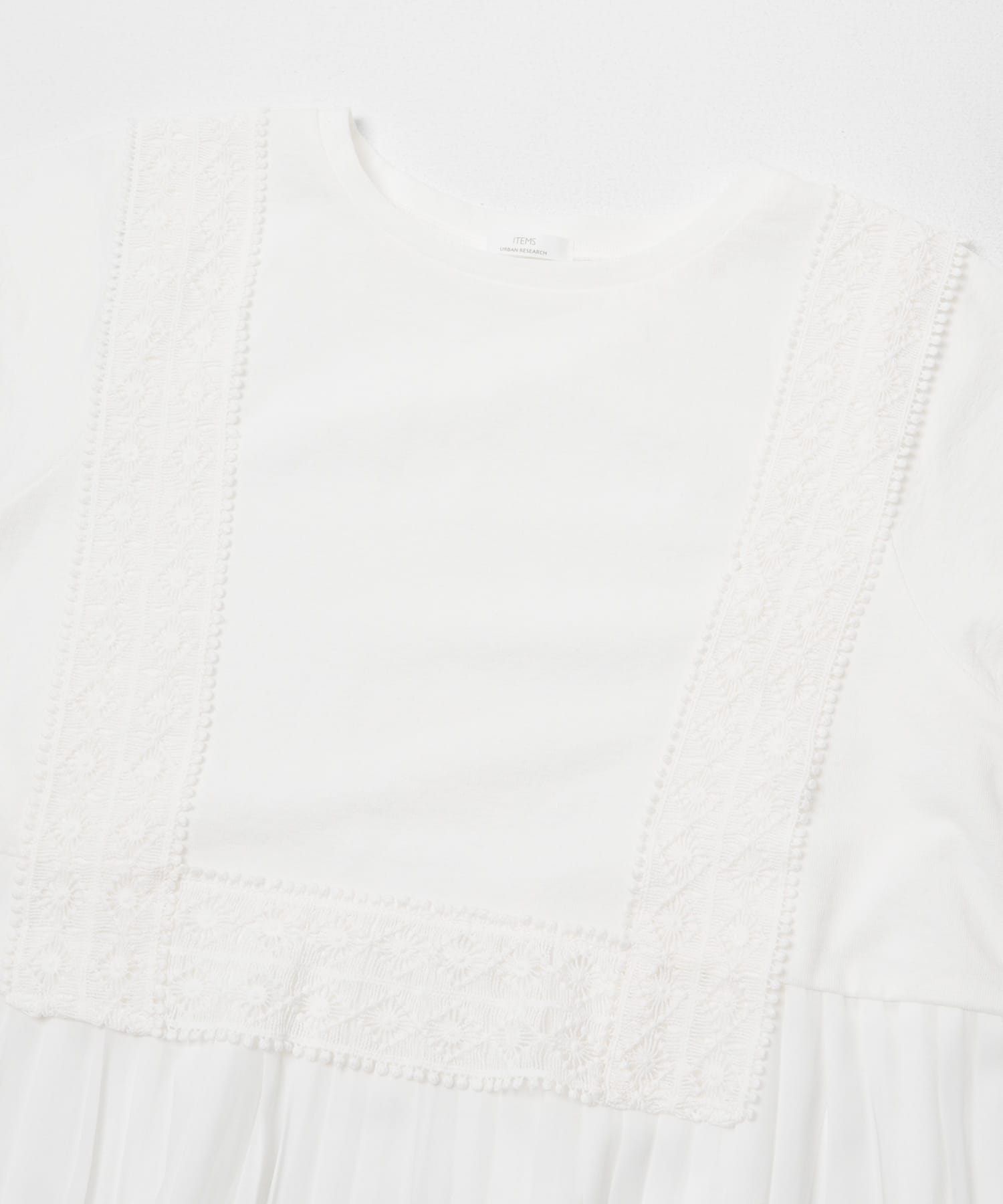 レーストリムプルオーバー WHT Free