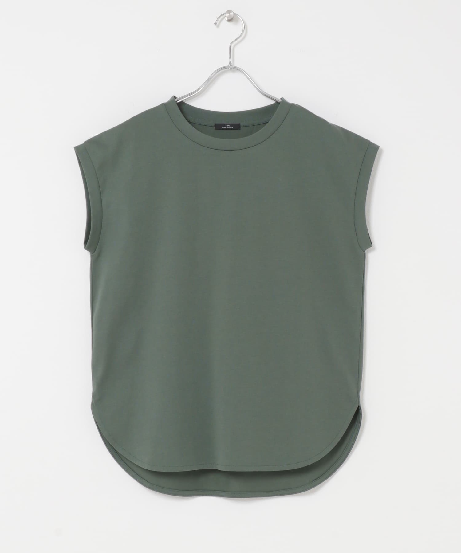 シルケットライクノースリーブTシャツ GRN Free