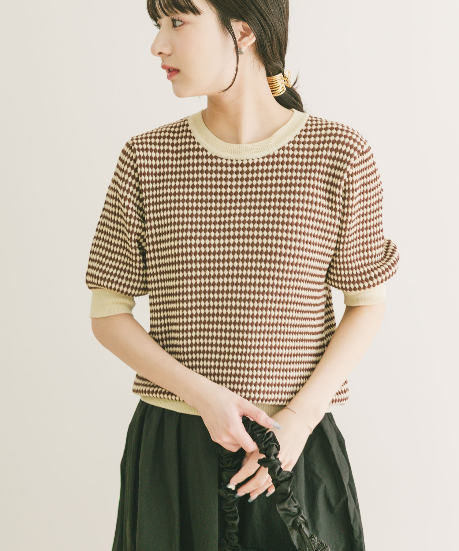 ポコポコニットプルオーバー