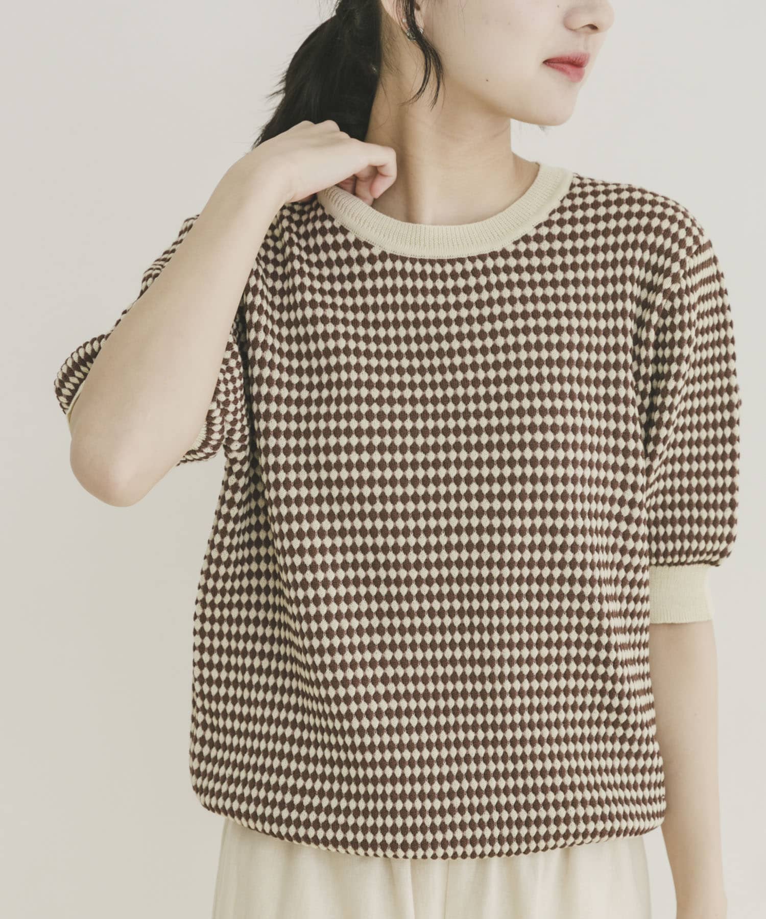 ポコポコニットプルオーバー