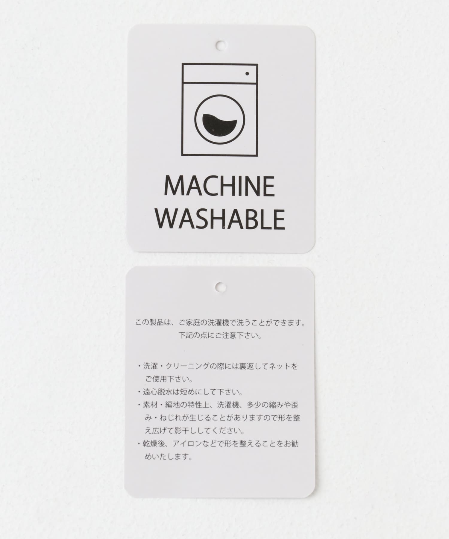 マルチボーダー半袖ニット WHT Free