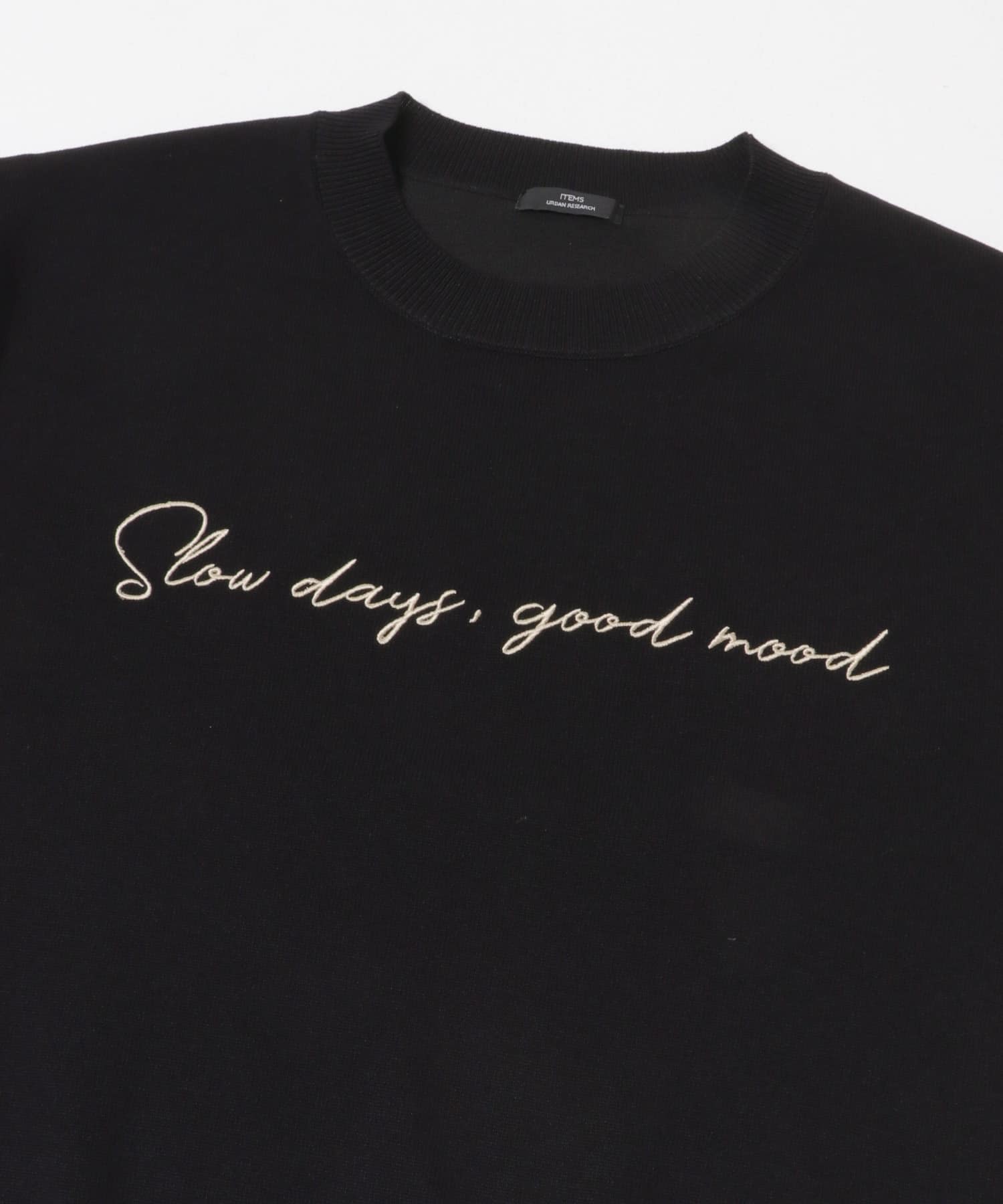 半袖ロゴニット BLK Free