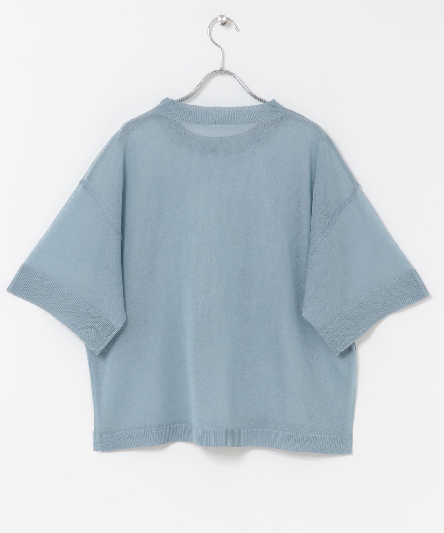 シアーハンソデニットプルオーバー L/BLU Free