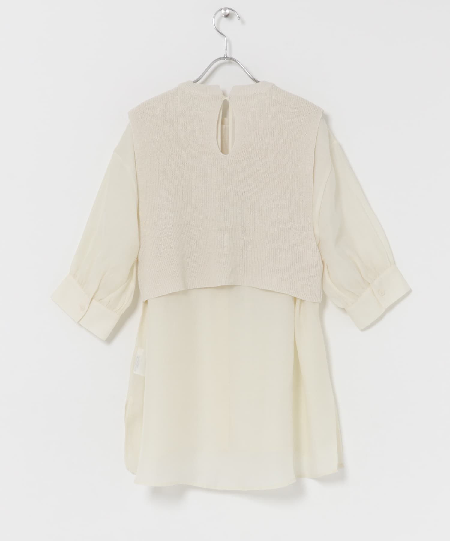 ニットベストドッキングシャツ OFF Free