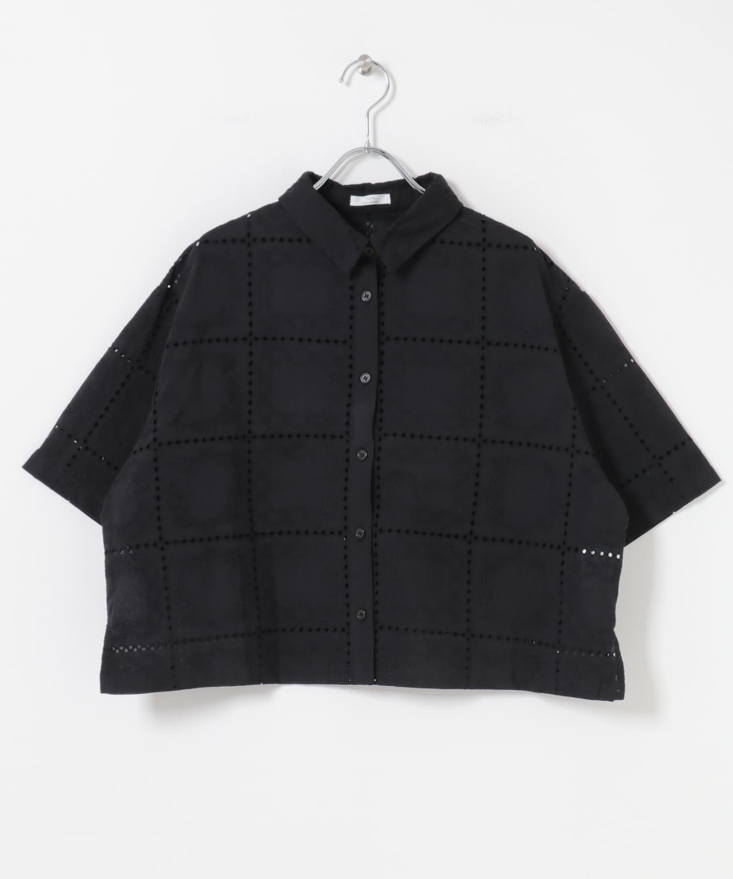 ブロックレースシャツ BLK Free