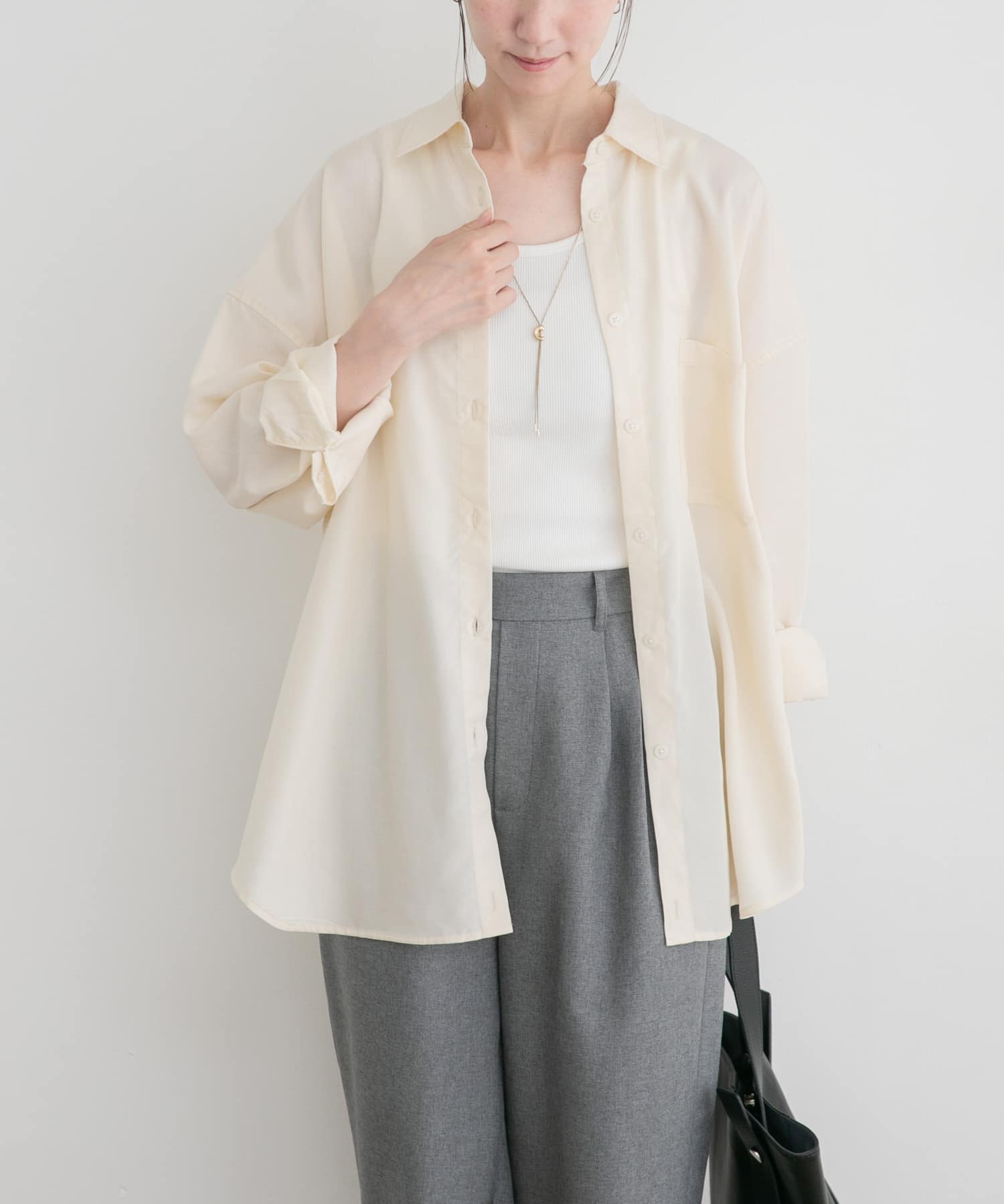 REFINED LINEN 2WAYシャツ