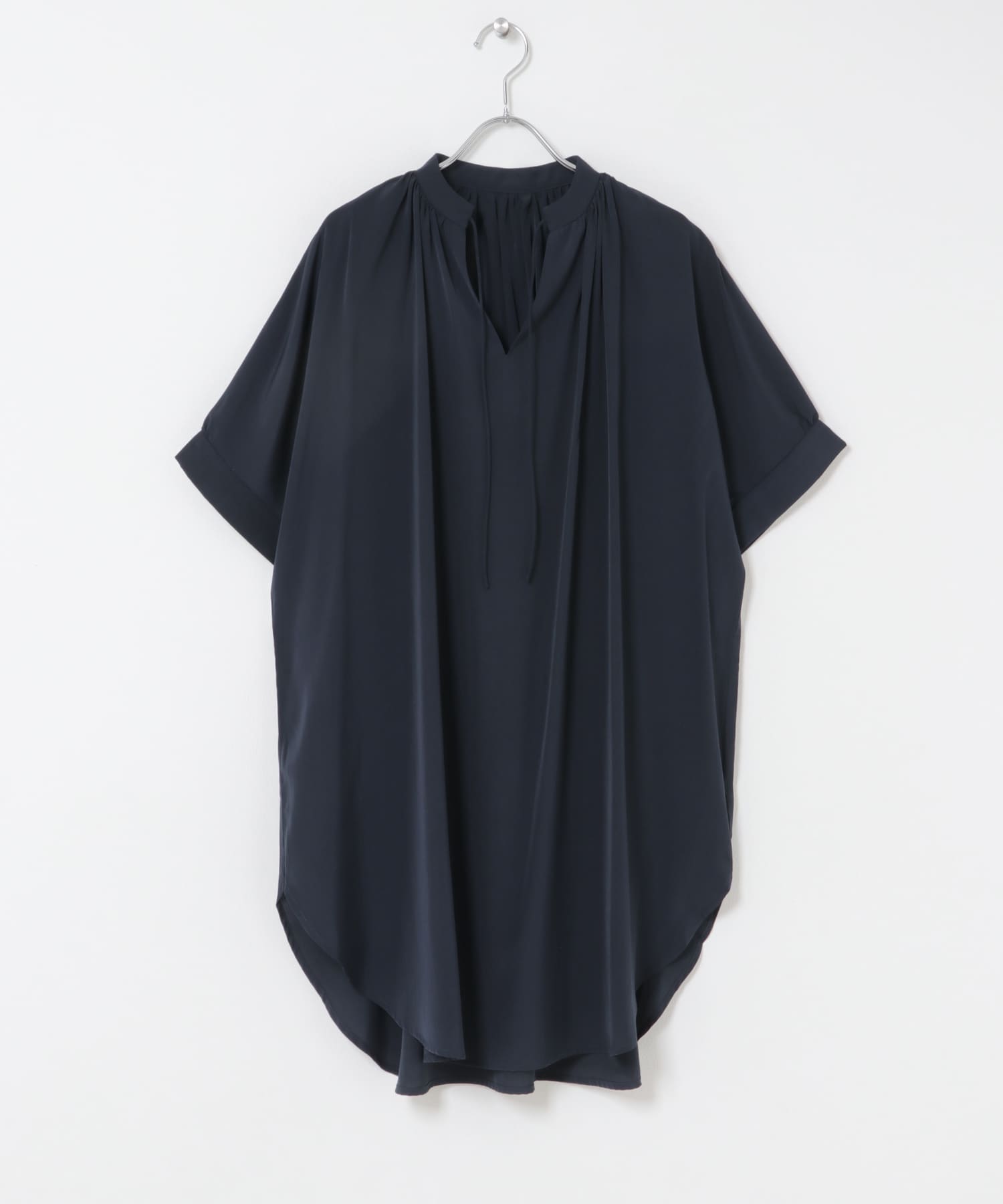 スキッパーチュニックブラウス NVY Free