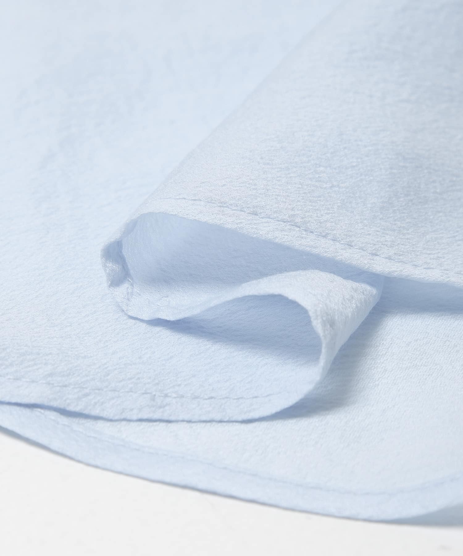 シアーバンドカラーシャツ BLU Free