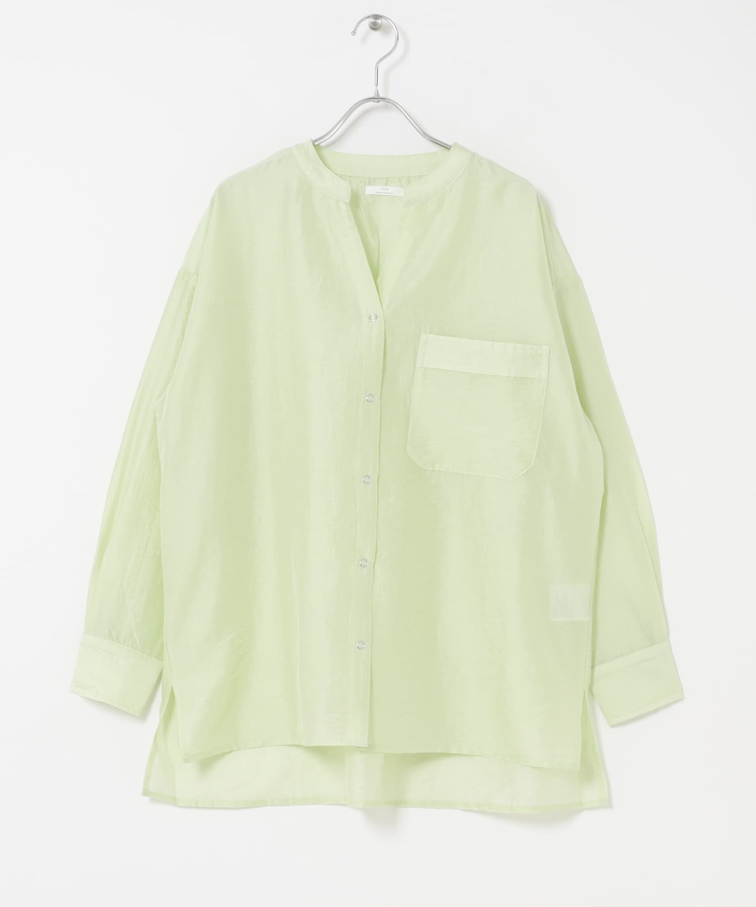 ドットボタンシアーシャツ MNT Free