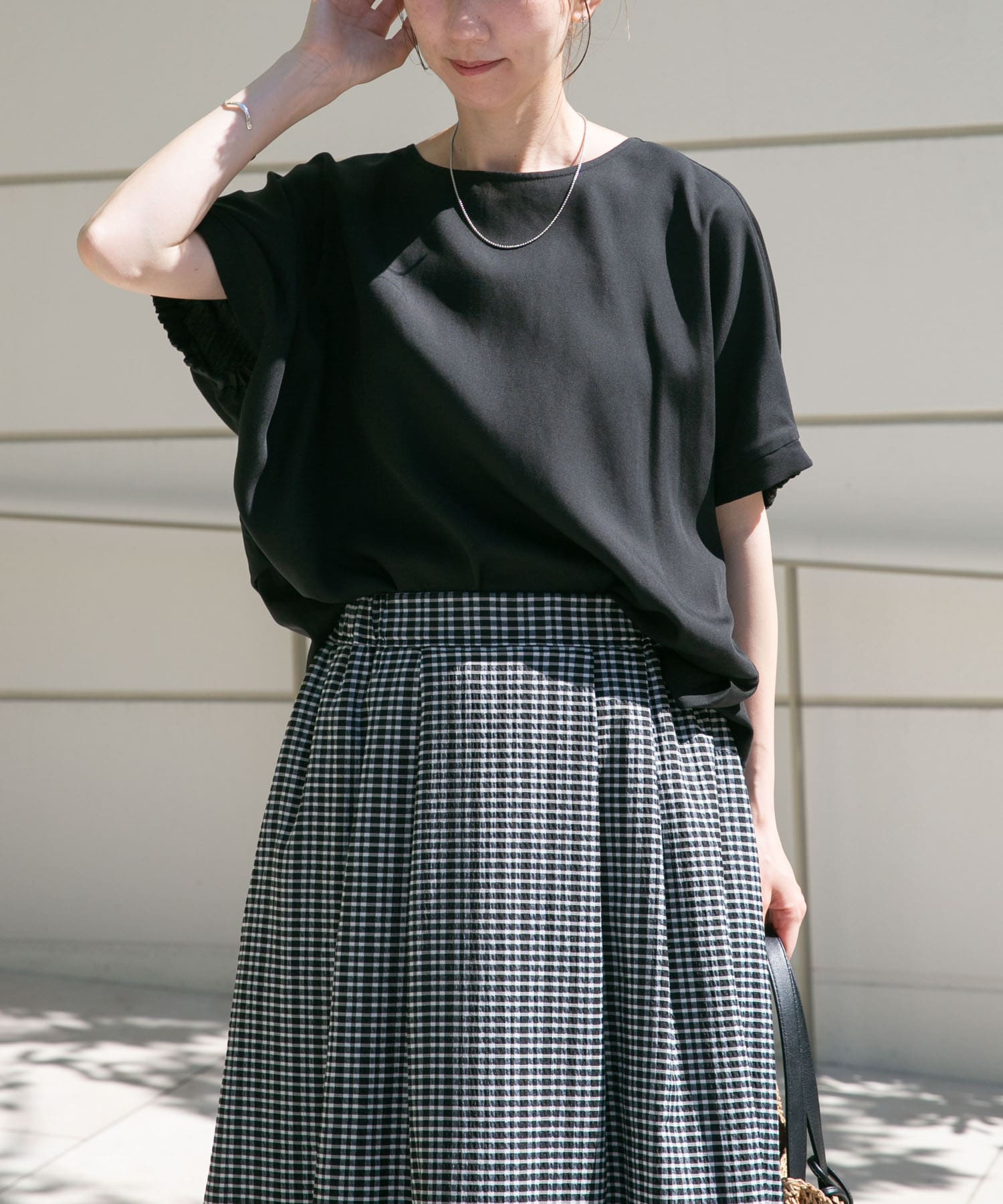 REFINED LINEN ドルマンブラウス