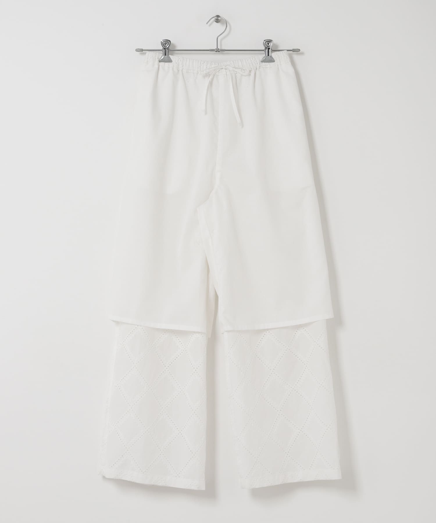 コットンレースパンツ WHT Free