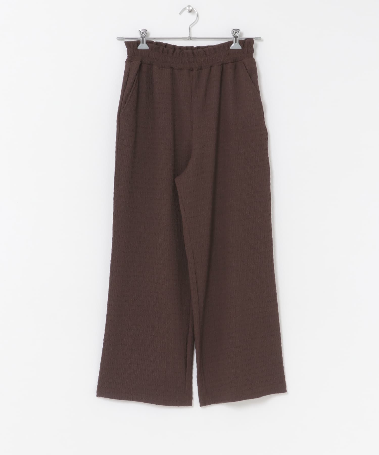 『UVカット/接触冷感』カットヨウリュウイージーパンツ(楽着シリーズ) BRN Free