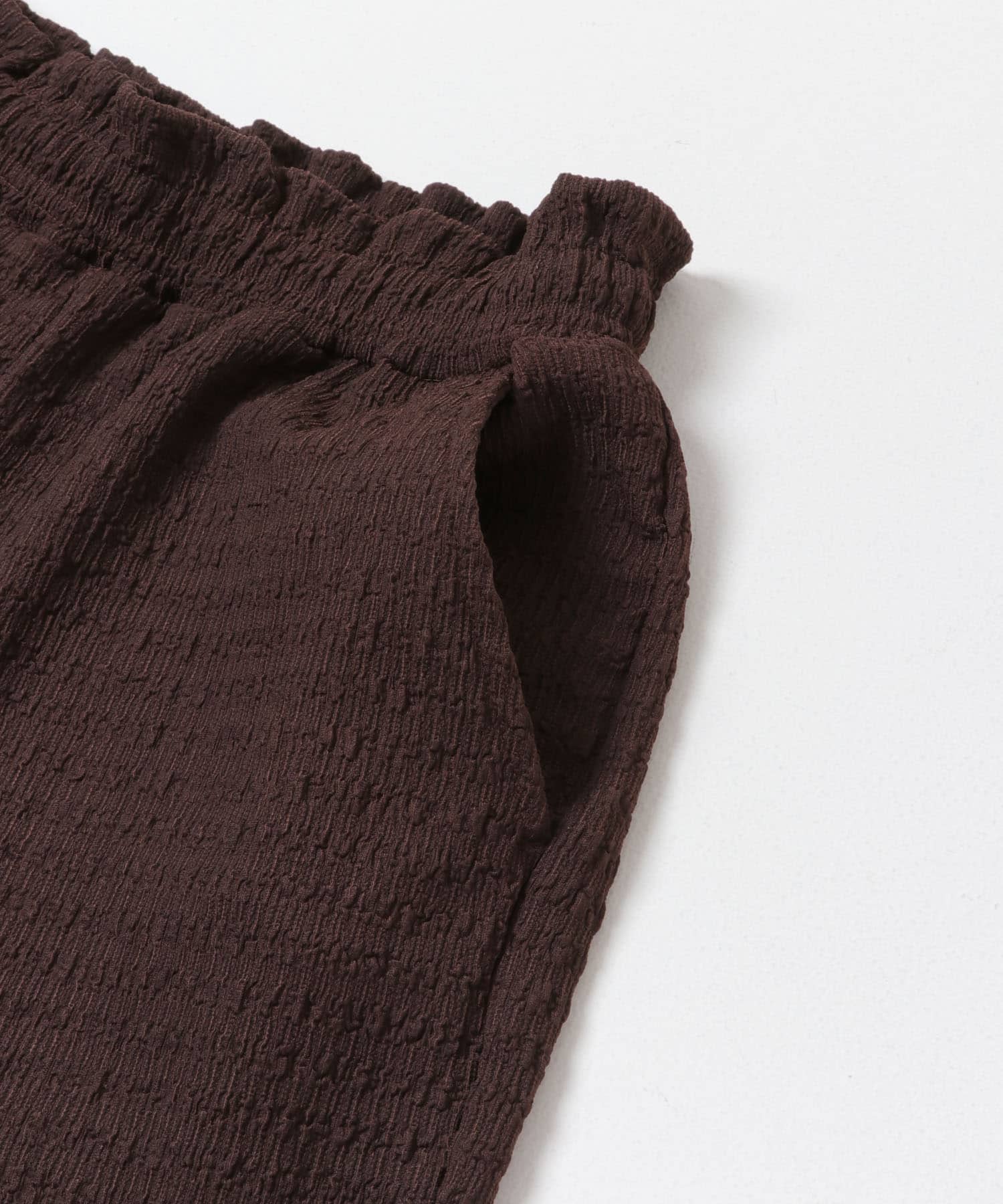 『UVカット/接触冷感』カットヨウリュウイージーパンツ(楽着シリーズ) BRN Free