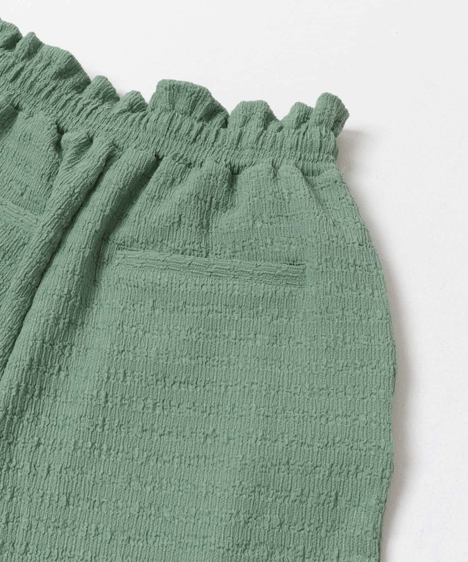 『UVカット/接触冷感』カットヨウリュウイージーパンツ(楽着シリーズ) GRN Free