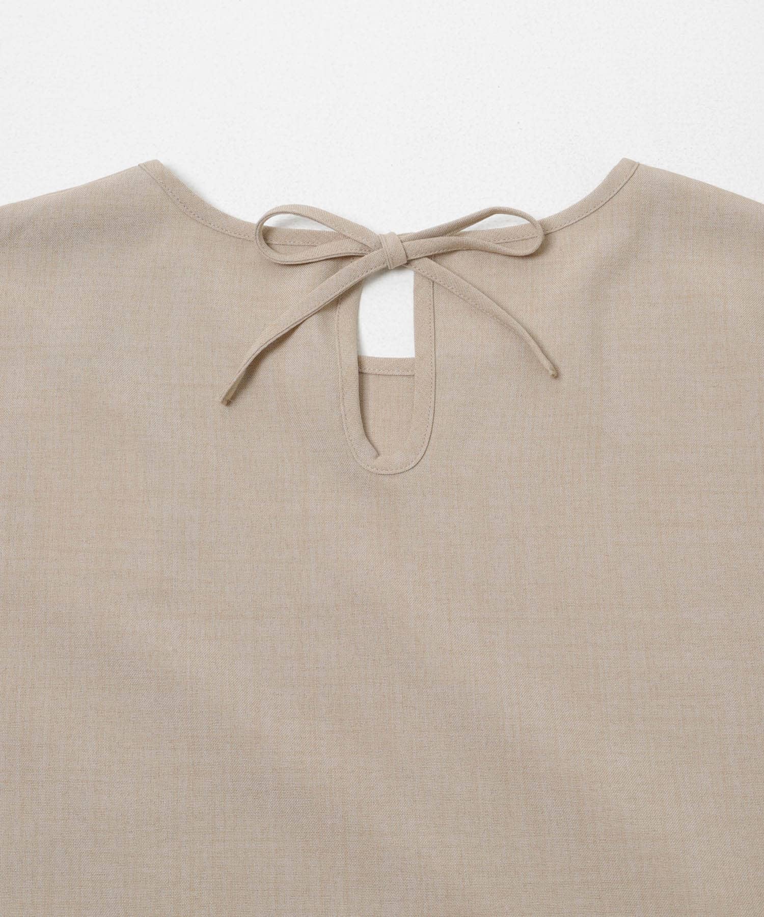 『イージーケア/接触冷感/UVカット』SMOOTH LINEN TOUCH ワンピース BEG Free