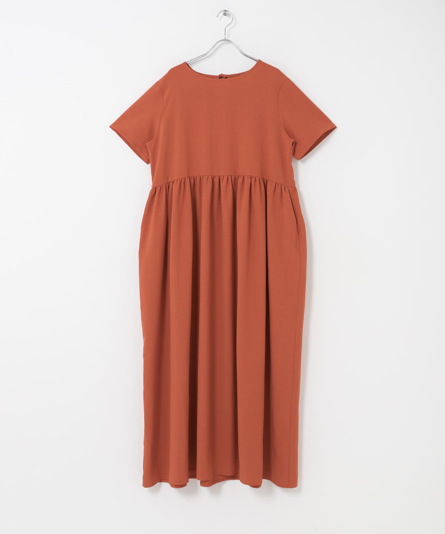 『イージーケア/接触冷感/UVカット』SMOOTH LINEN TOUCH ワンピース ORG Free