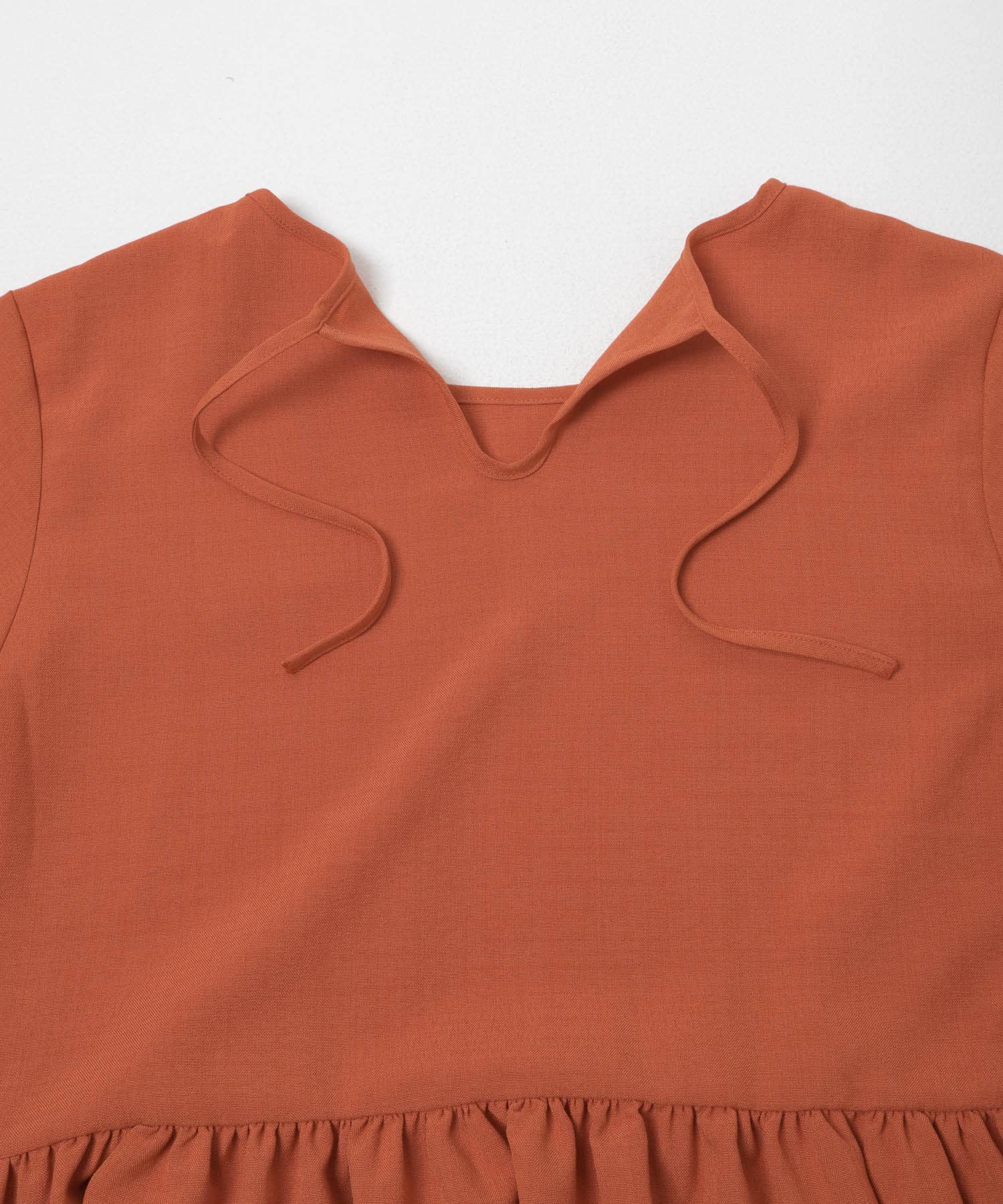 『イージーケア/接触冷感/UVカット』SMOOTH LINEN TOUCH ワンピース ORG Free