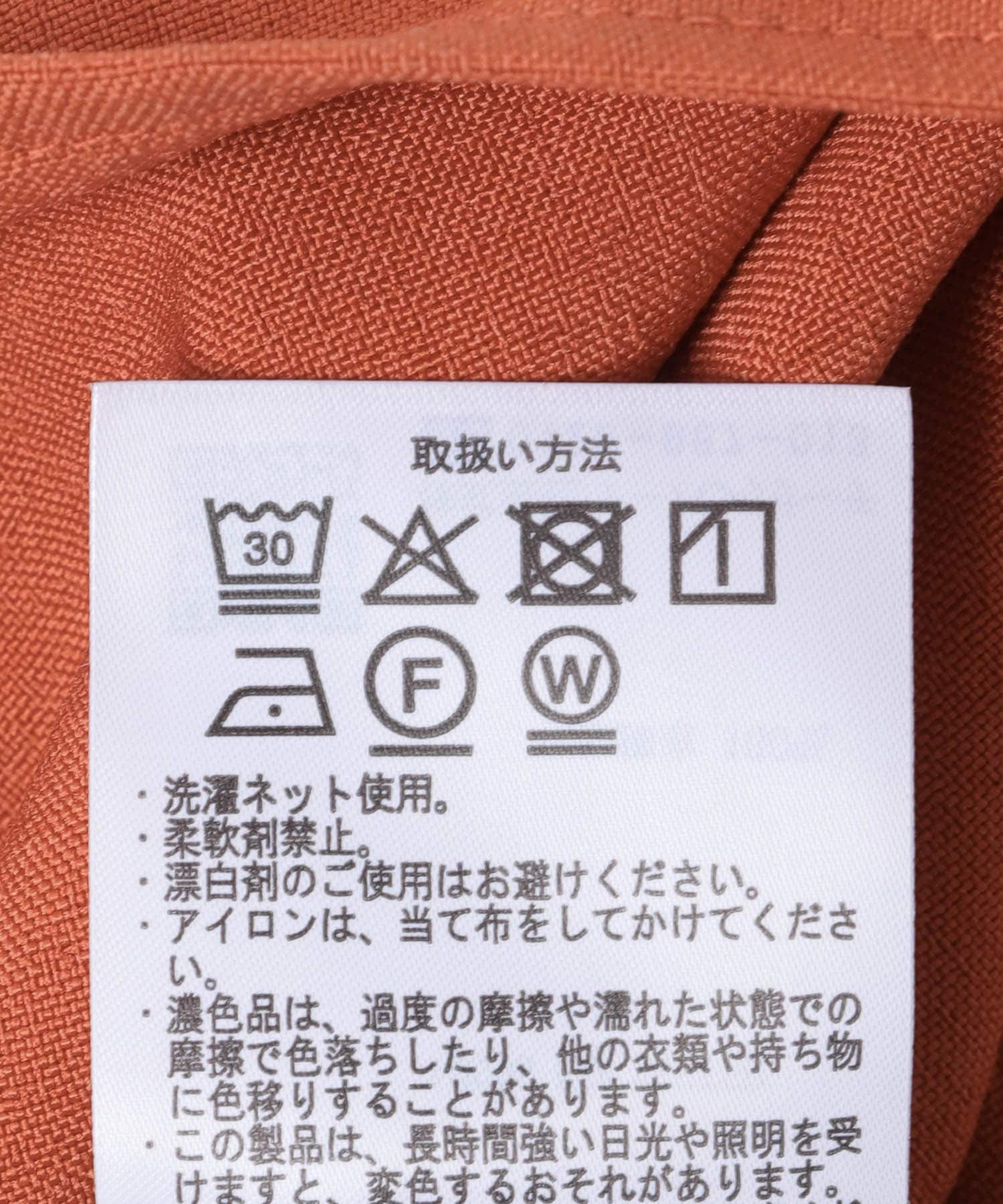 『イージーケア/接触冷感/UVカット』SMOOTH LINEN TOUCH ワンピース ORG Free