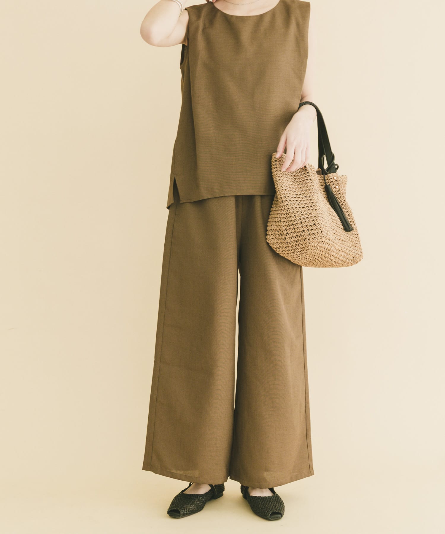 リネンライクセットアップ