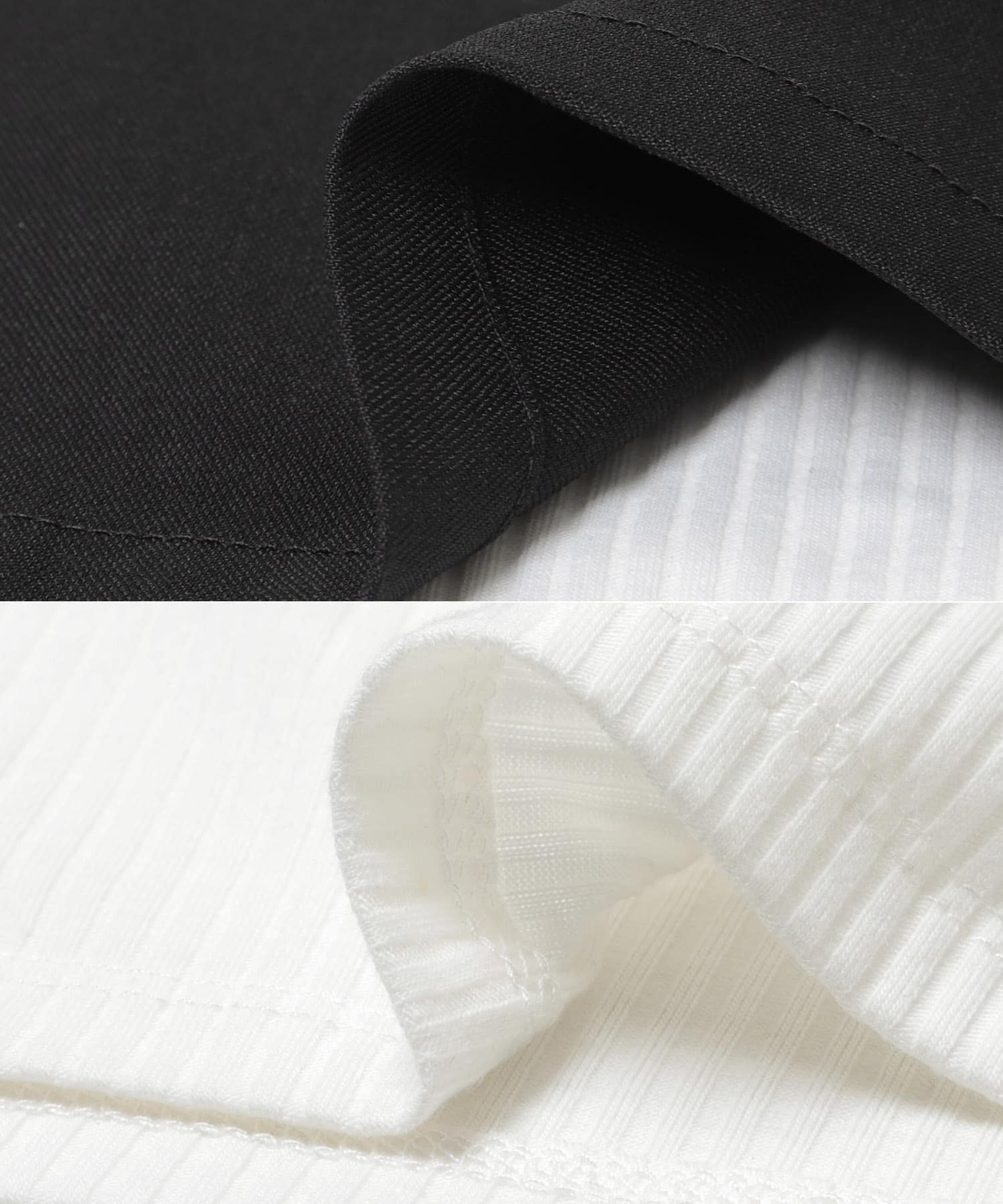 インナー付きリネンライクセットアップ BLK Free