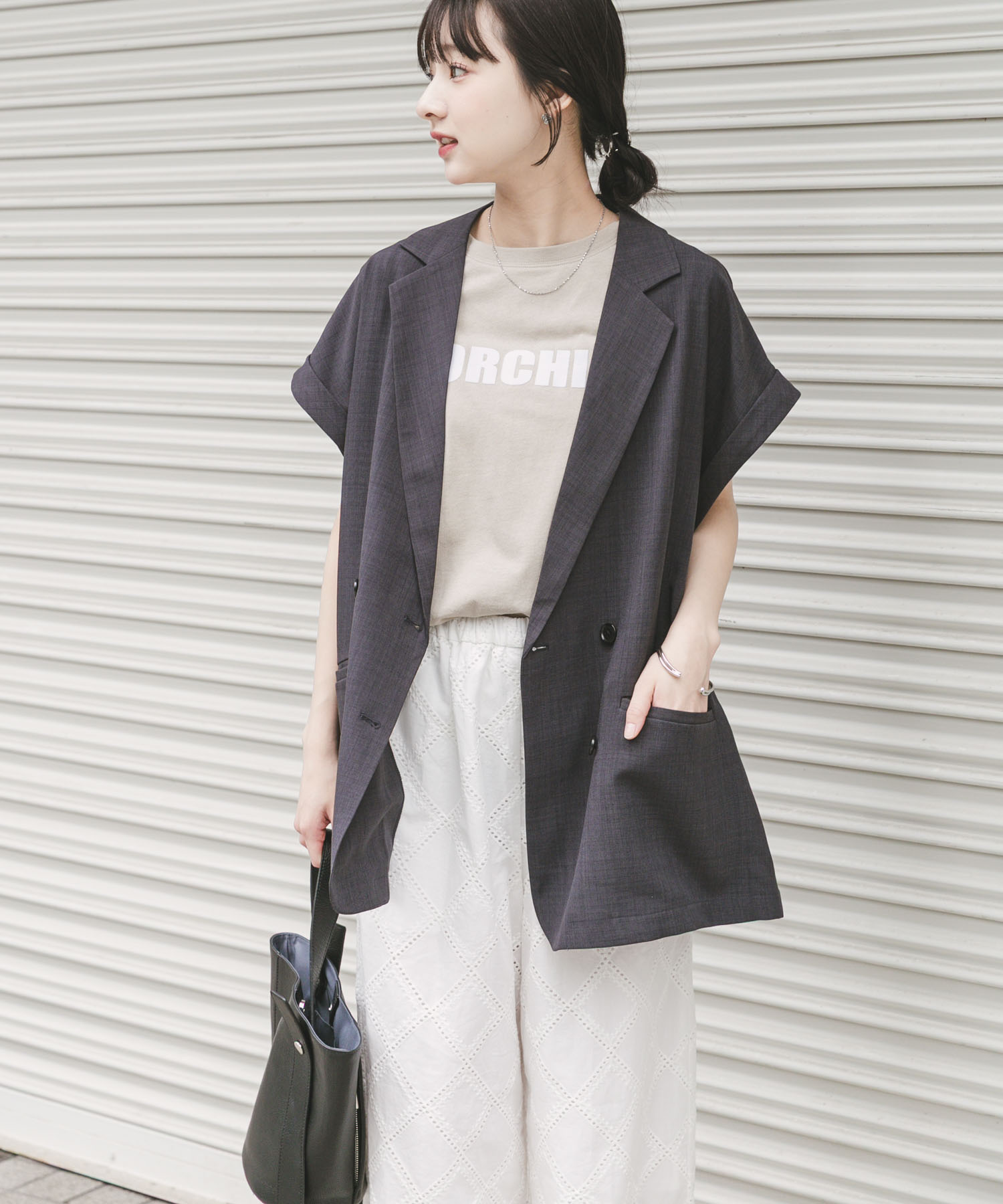 SMOOTH LINEN TOUCH ジレ