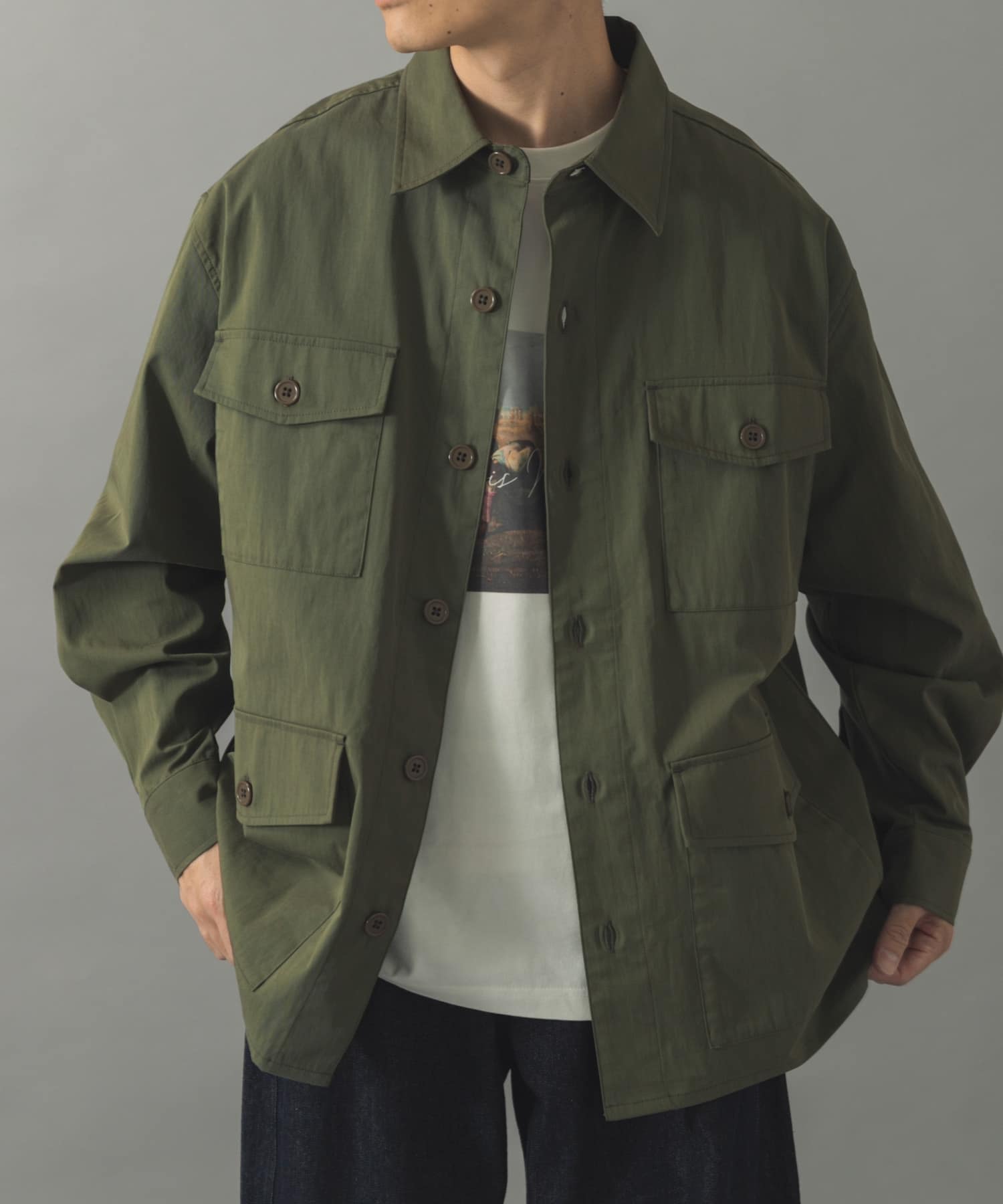 4-pocket ツイルフィールドシャツジャケット