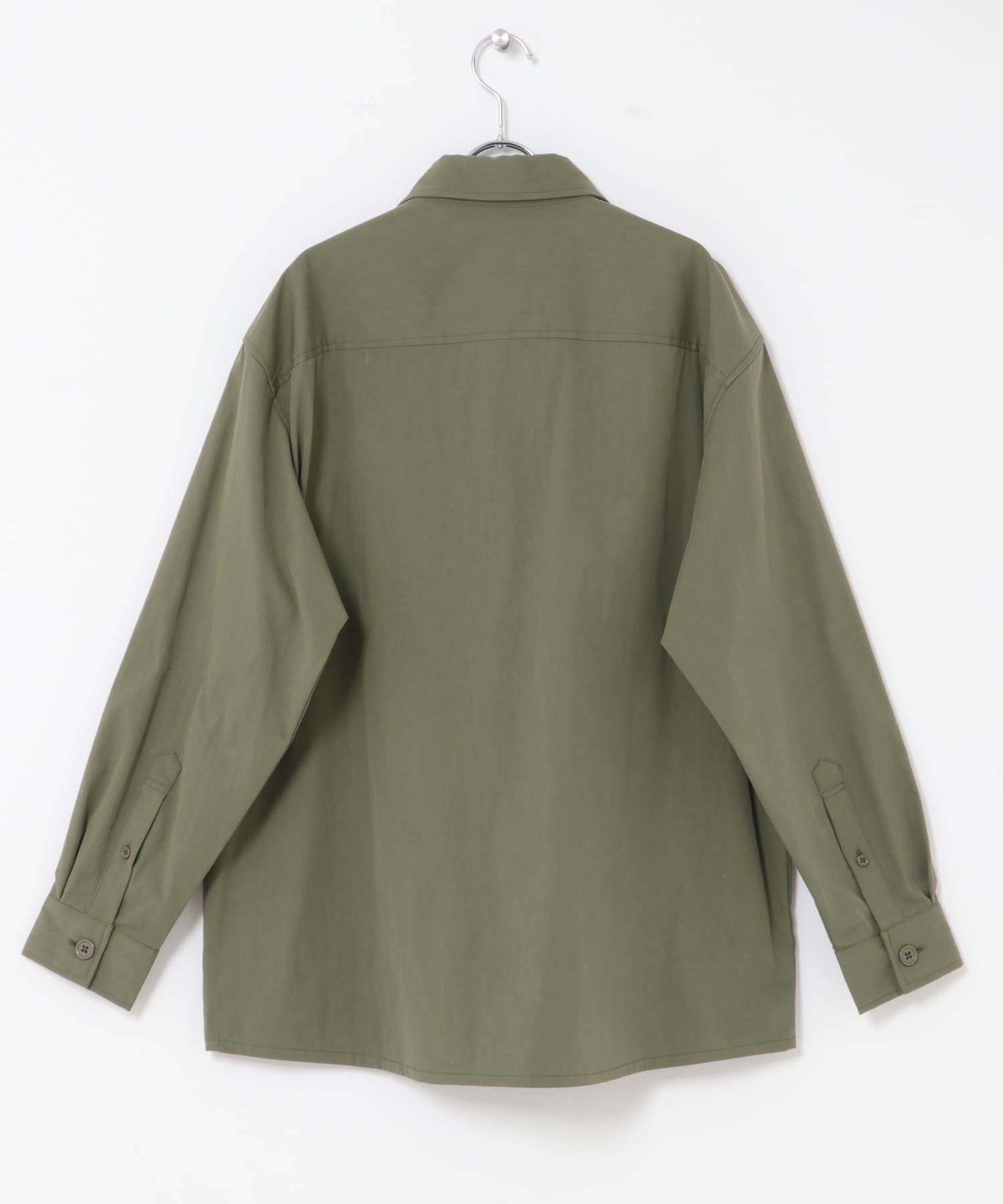 4-pocket ツイルフィールドシャツジャケット OLIVE M