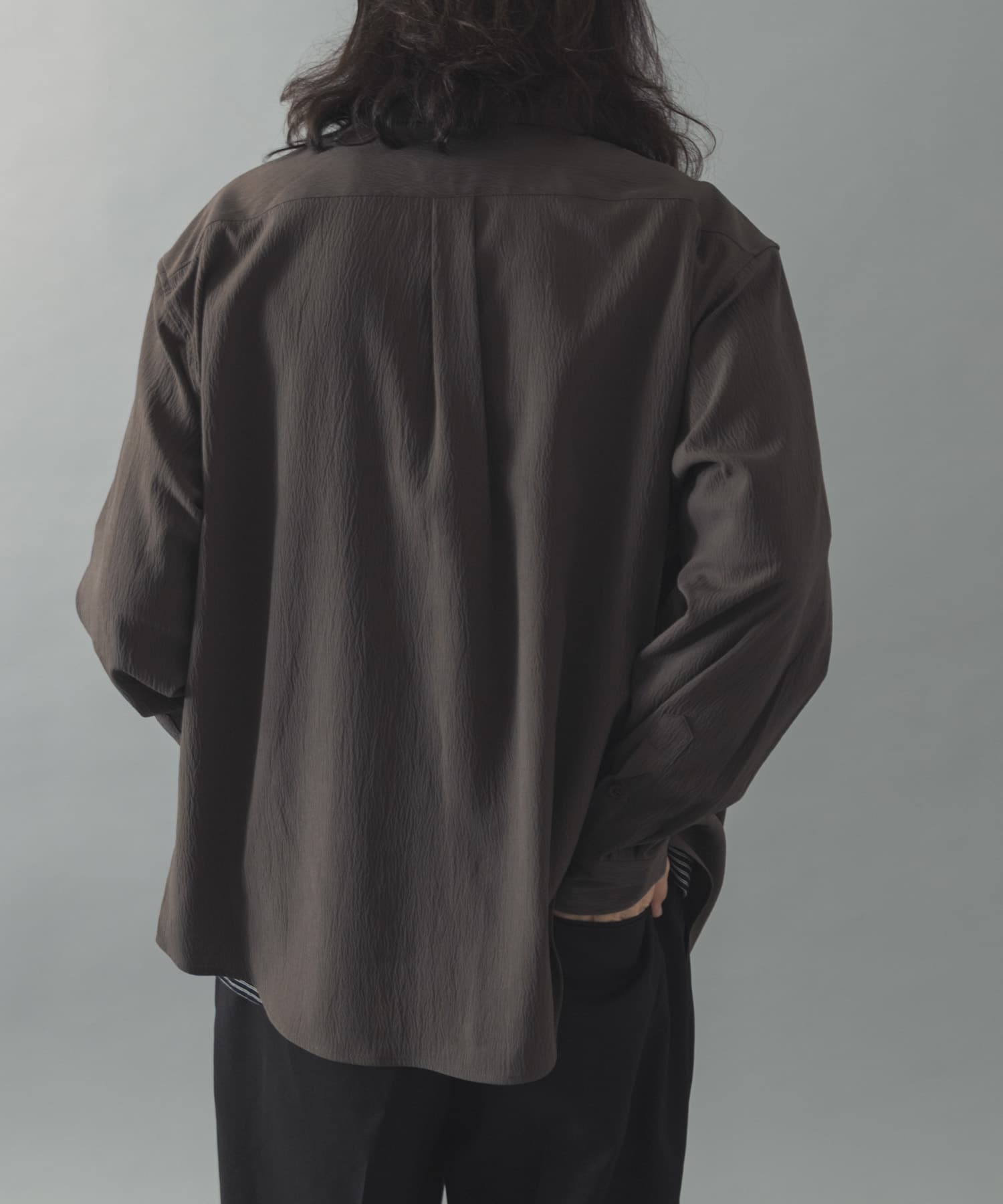 ヨウリュウレギュラーカラー長袖シャツ(M OLIVE): トップス｜URBAN
