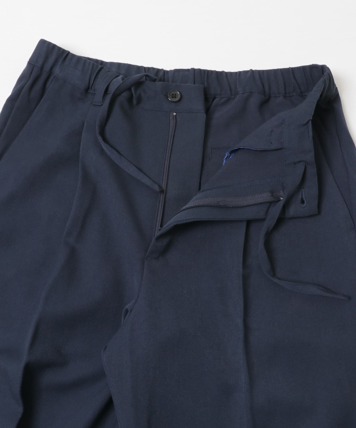 『Sサイズあり/イージーケア/UVカット/セットアップ対応』EVERY DAY TRテーパードスラックス NAVY S