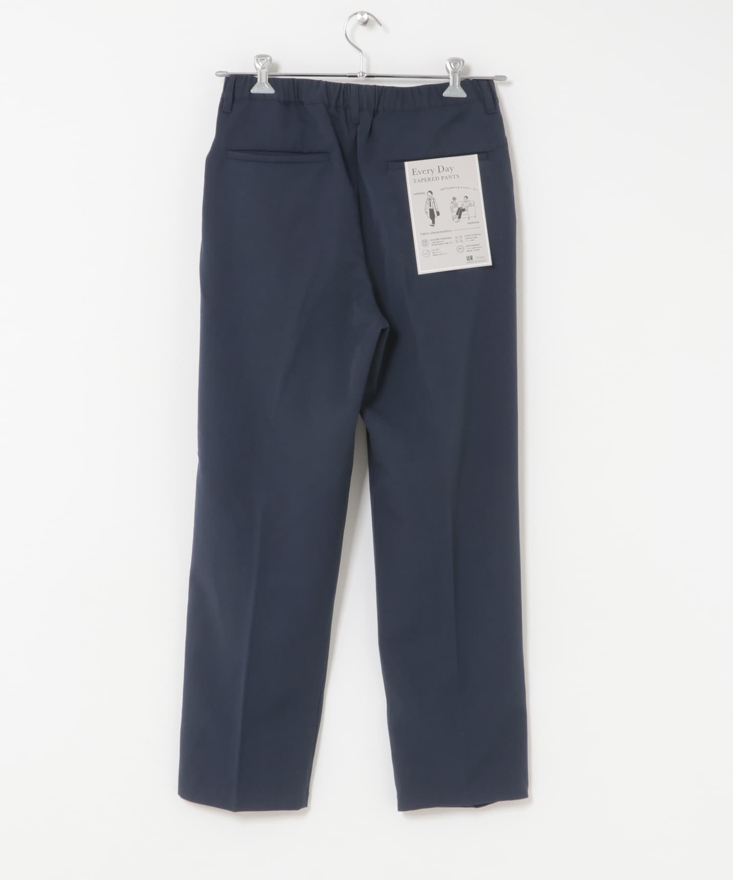 『Sサイズあり/イージーケア/UVカット/セットアップ対応』EVERY DAY TRテーパードスラックス NAVY S