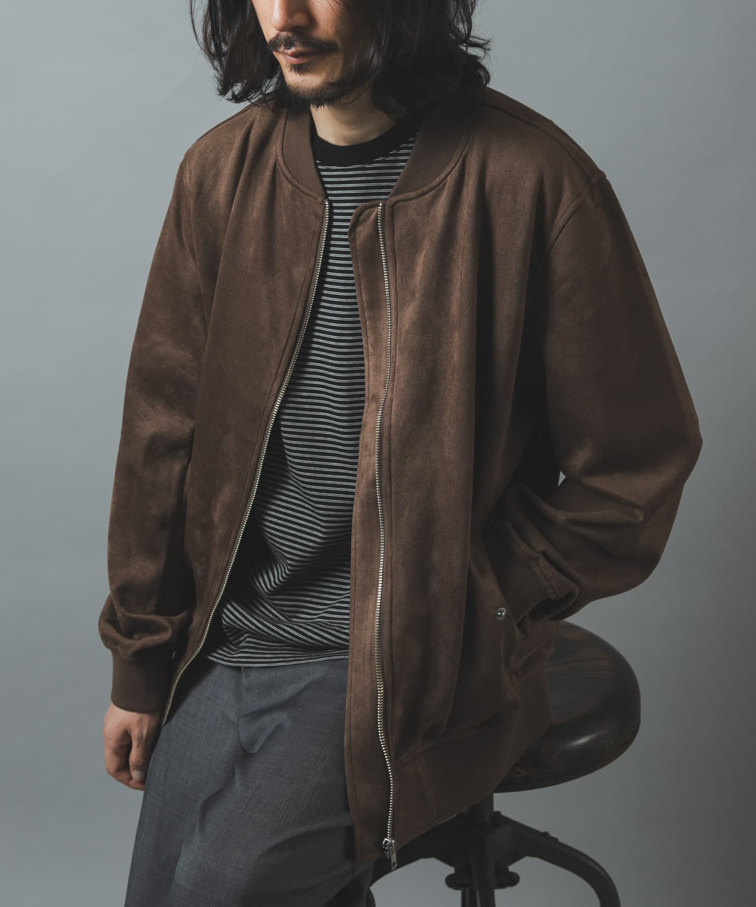 F.S.MA-1 Zip Up ライトブルゾン(M BROWN): アウター｜URBAN RESEARCH