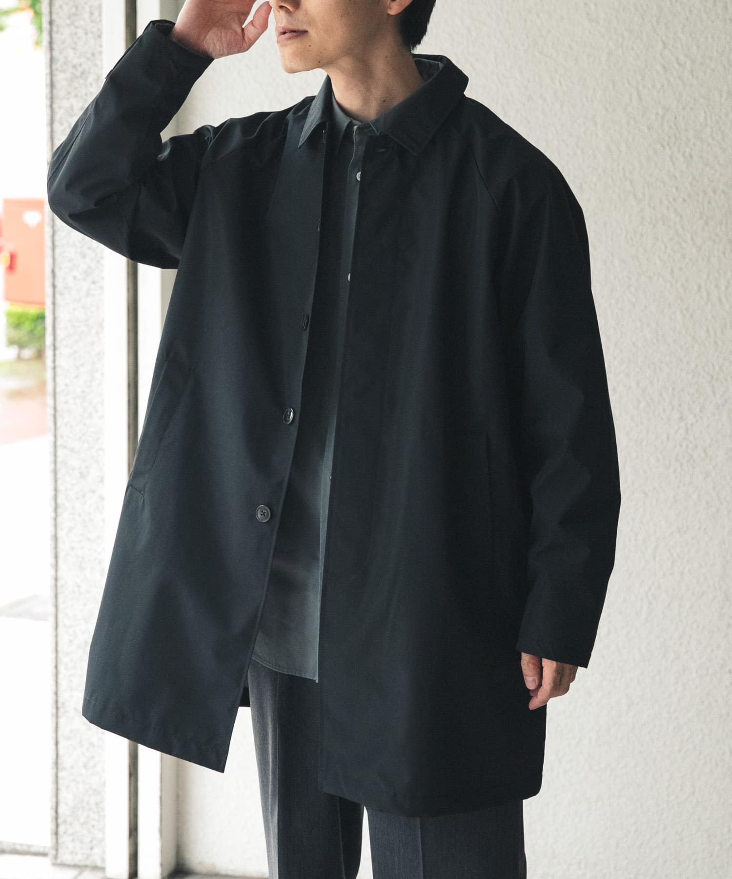 撥水×防風 3Layerバルカラーコート(M BLACK): アウター｜URBAN