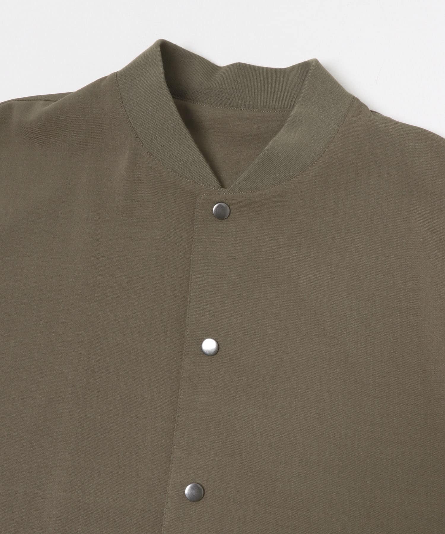 『イージーケア』高機能 ドライタッチスナップブルゾン KHAKI M