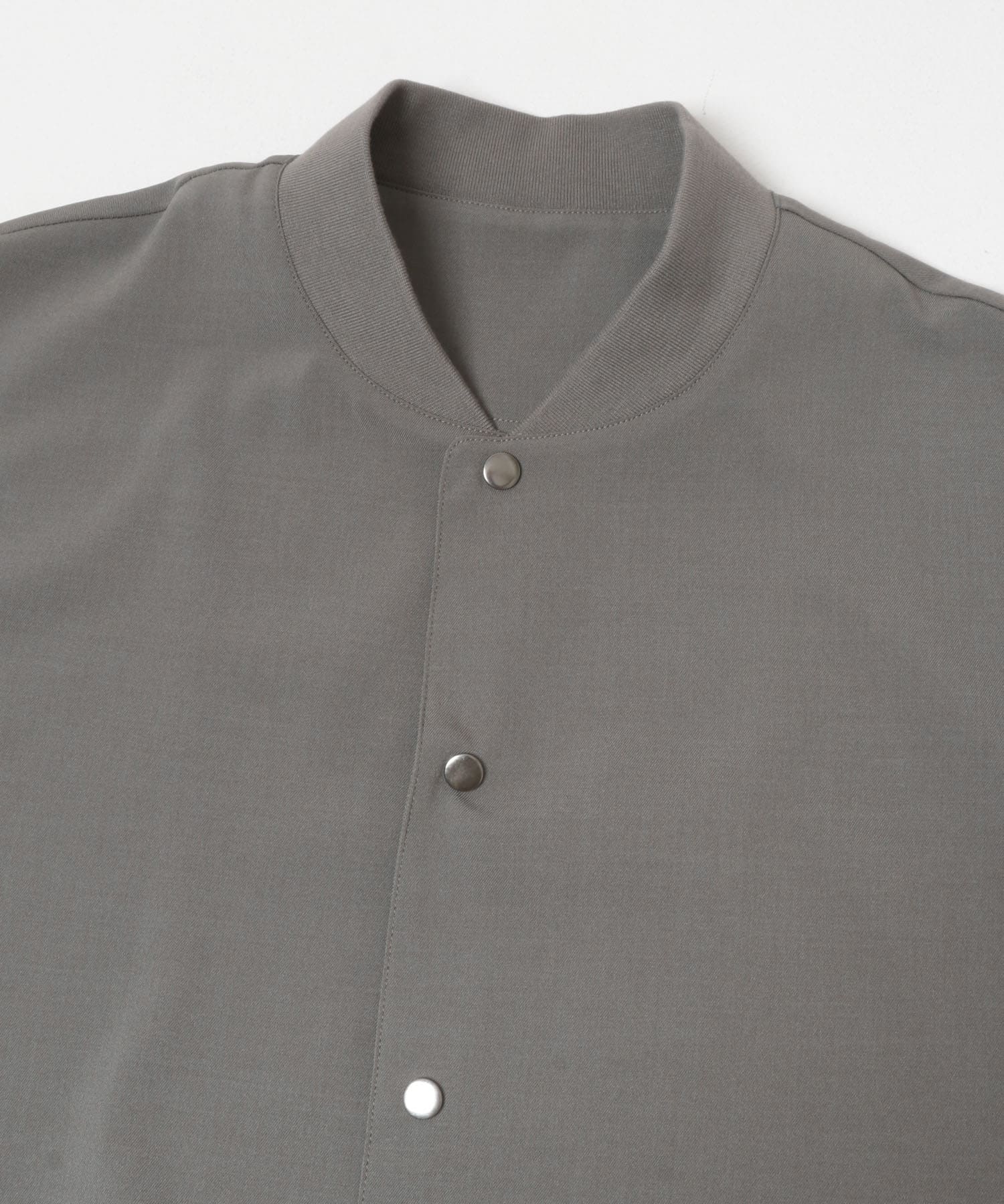 『イージーケア』高機能 ドライタッチスナップブルゾン GRAY M