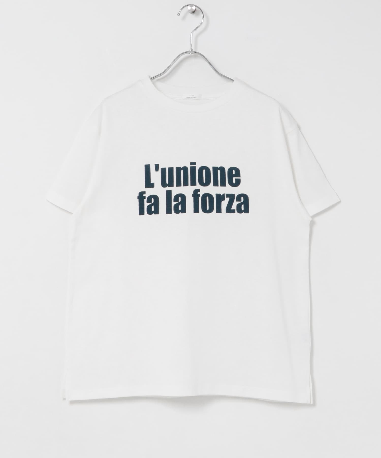 ロゴハンソデTシャツ WHT Free