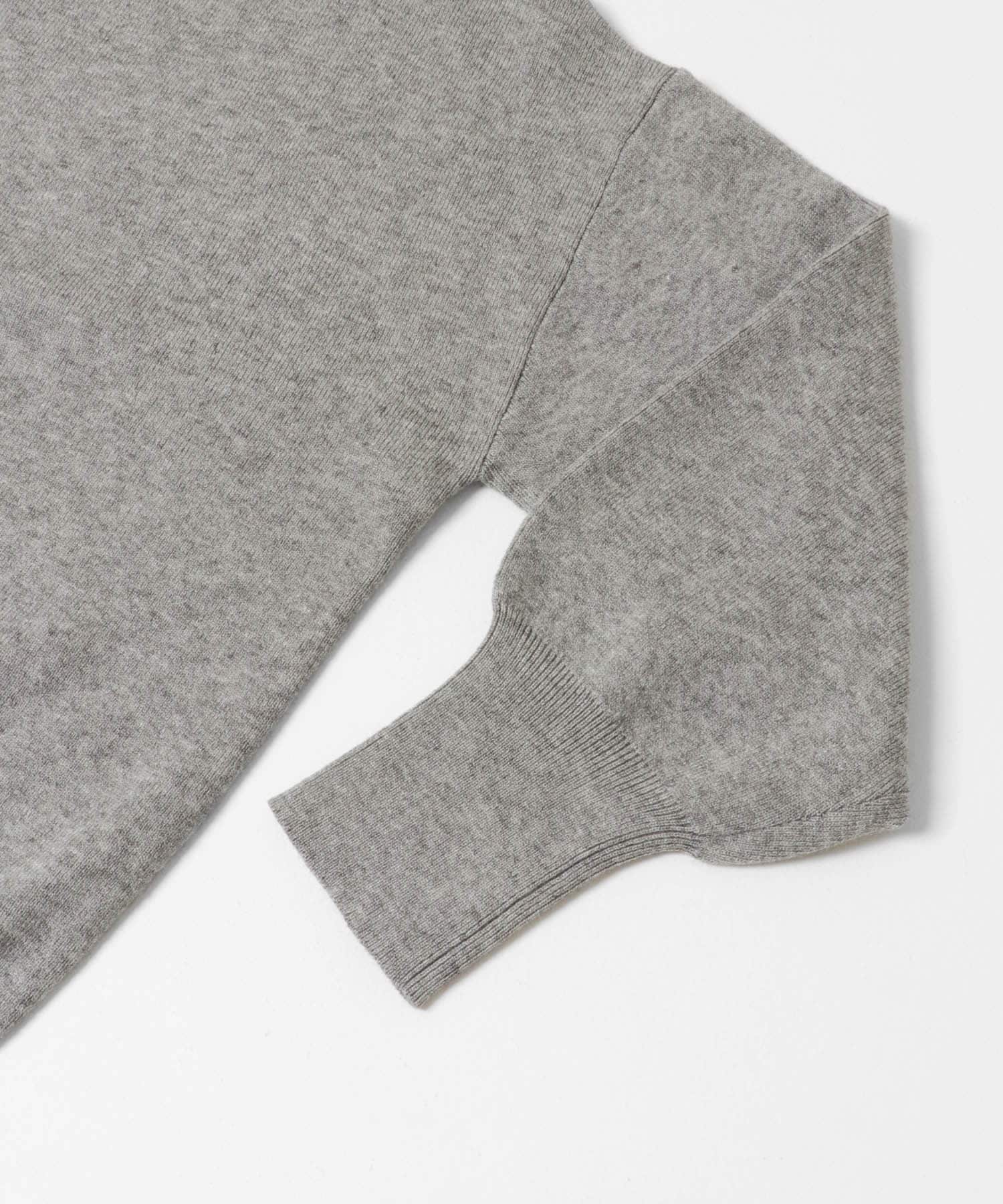 『洗濯可』アウトリンキングVネックニット GRY Free