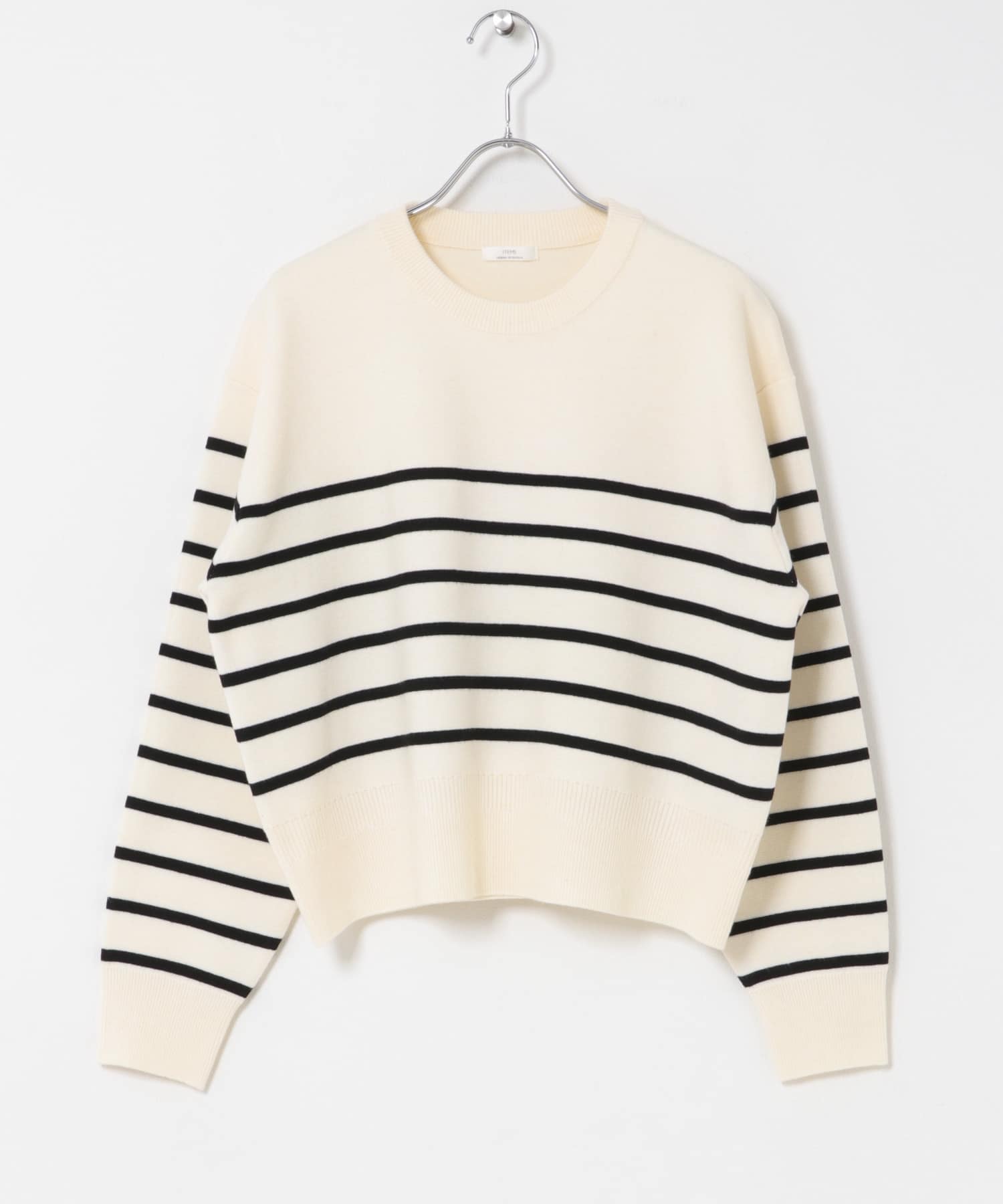 MILANO BASIC クルーネックニット BORDER Free