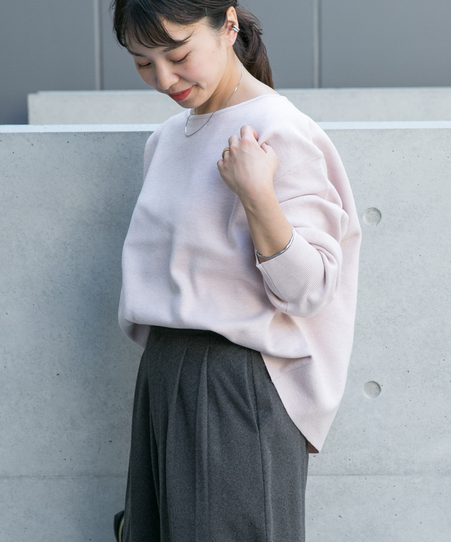 MILANO BASIC ボートネックニット