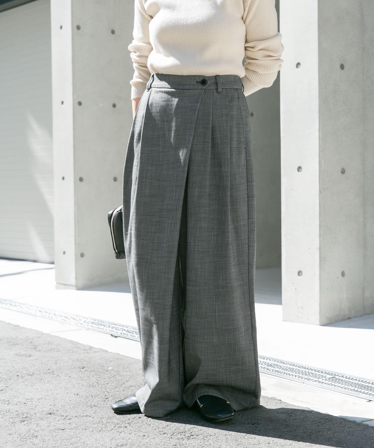 ラップワイドパンツ