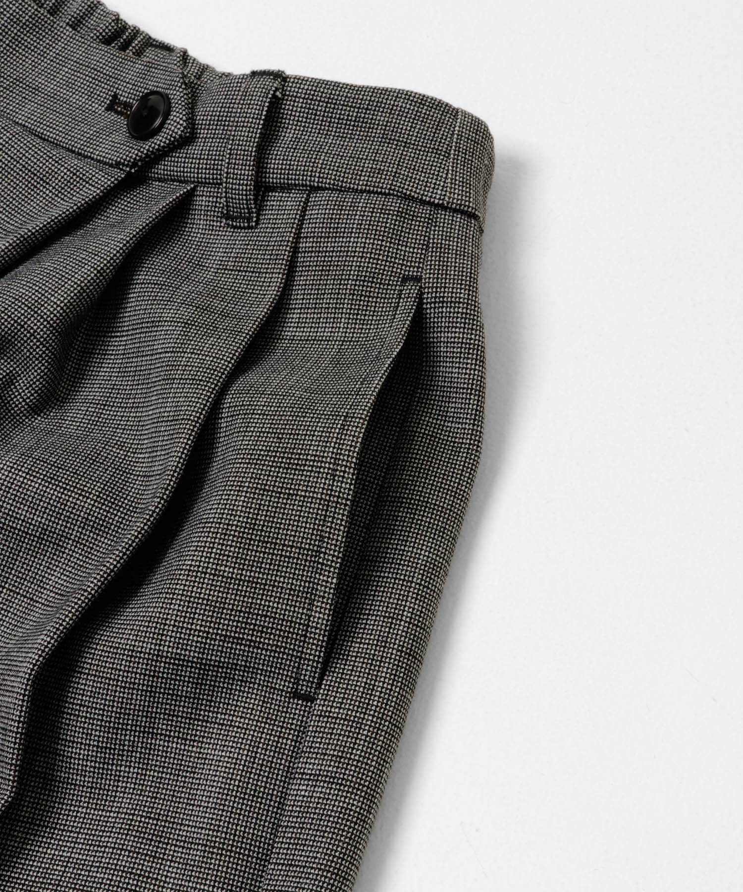 ラップワイドパンツ BLK S