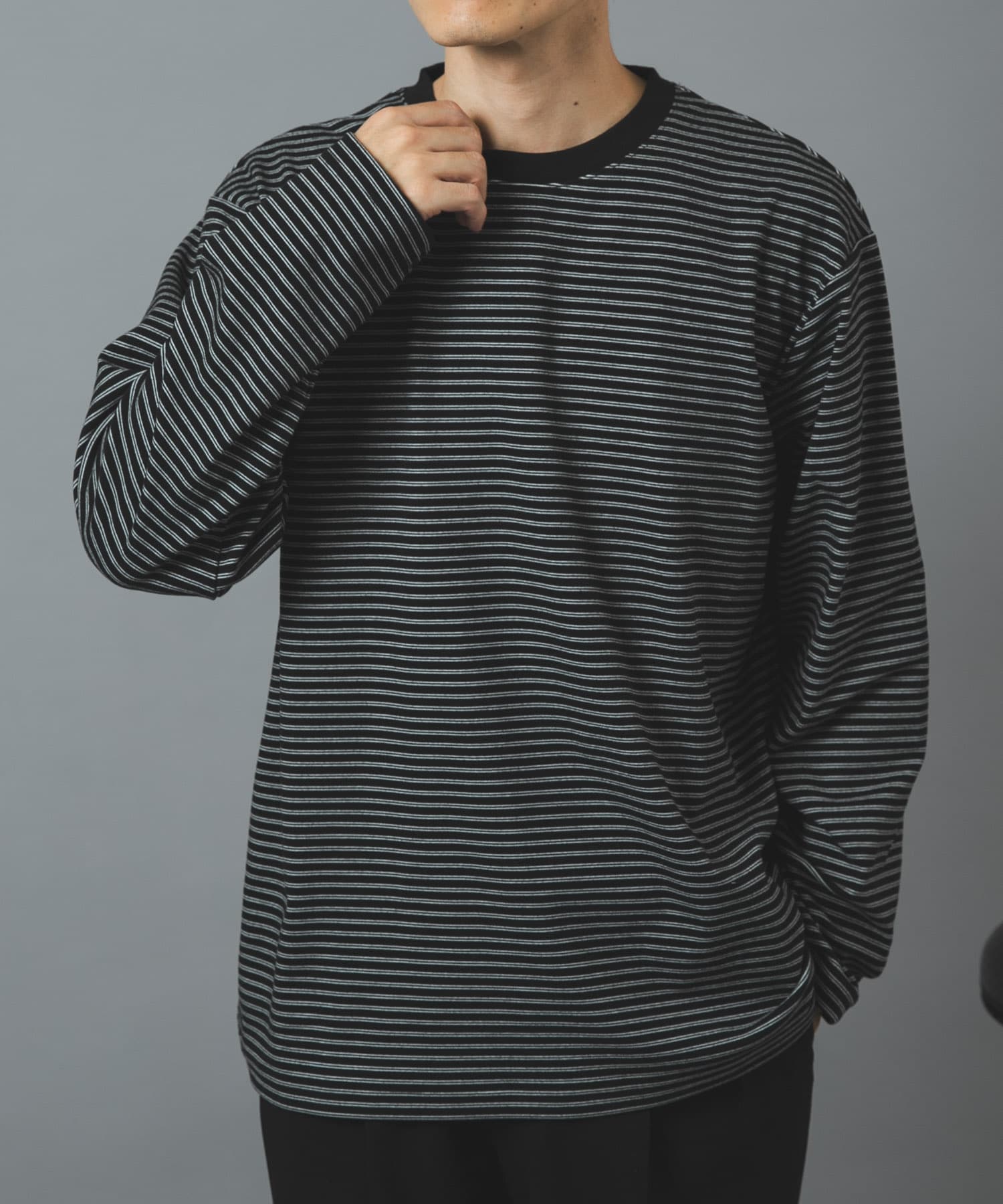 マシュマロジャージーボーダーカットソー(M BLACK): トップス｜URBAN