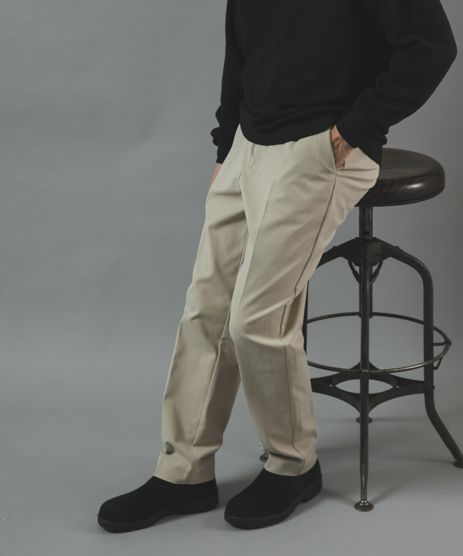 Brush Twill センタープレス パンツ