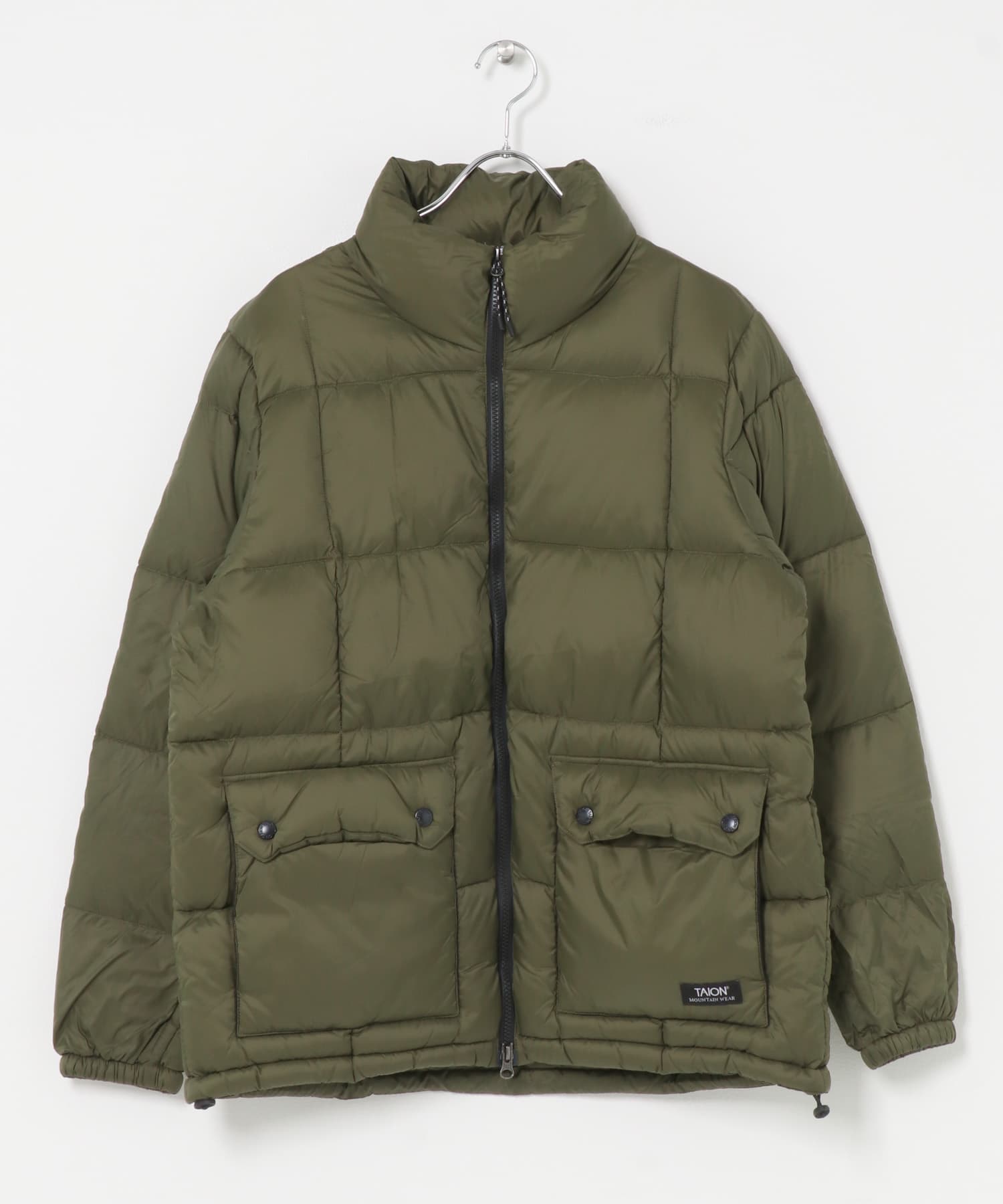 TAION　Mt.Hi-Neck Volume Down Jacket D.OLIVE M