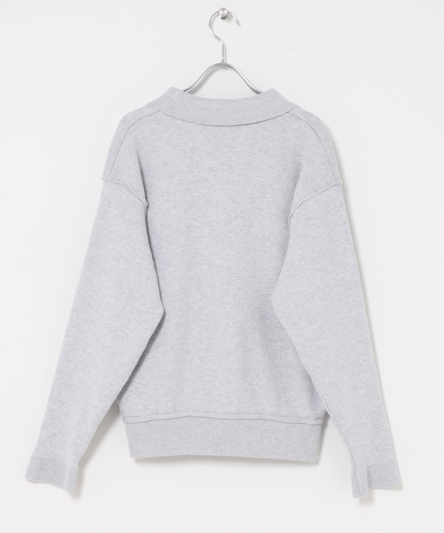 襟付きスキッパーニット GRY Free