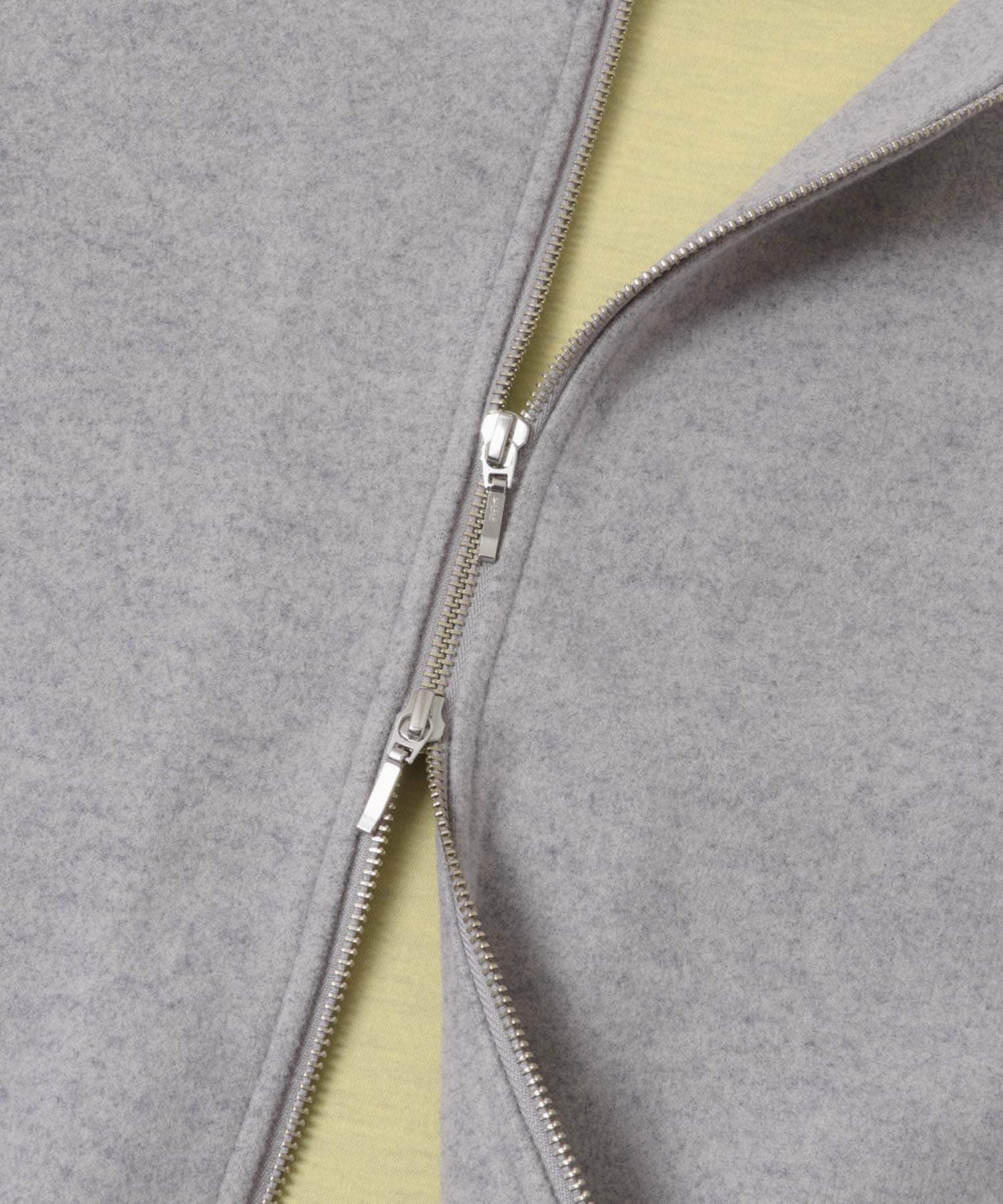 ボンディングノーカラーコート GRY Free