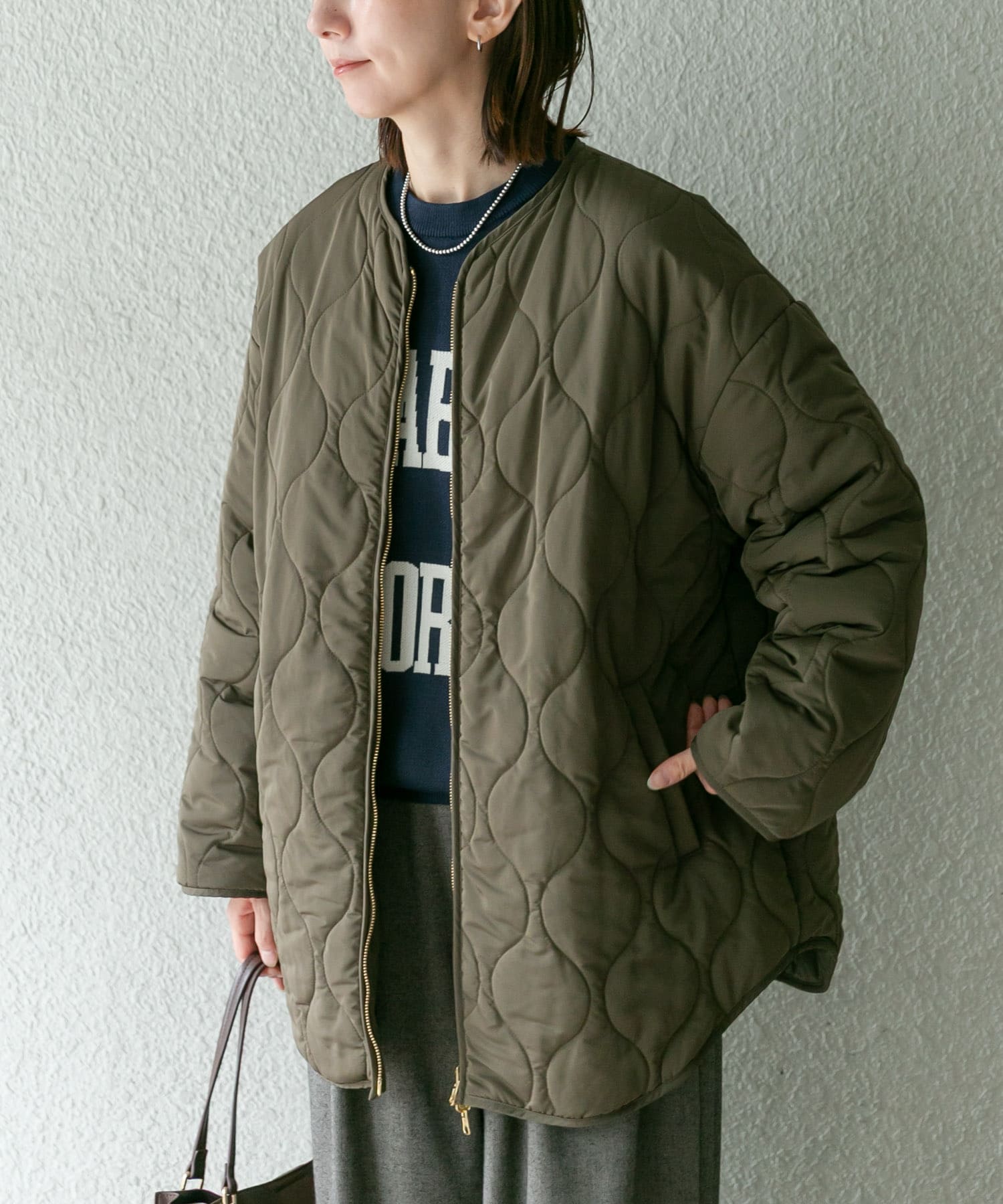 2WAYリバーシブル中綿ブルゾン