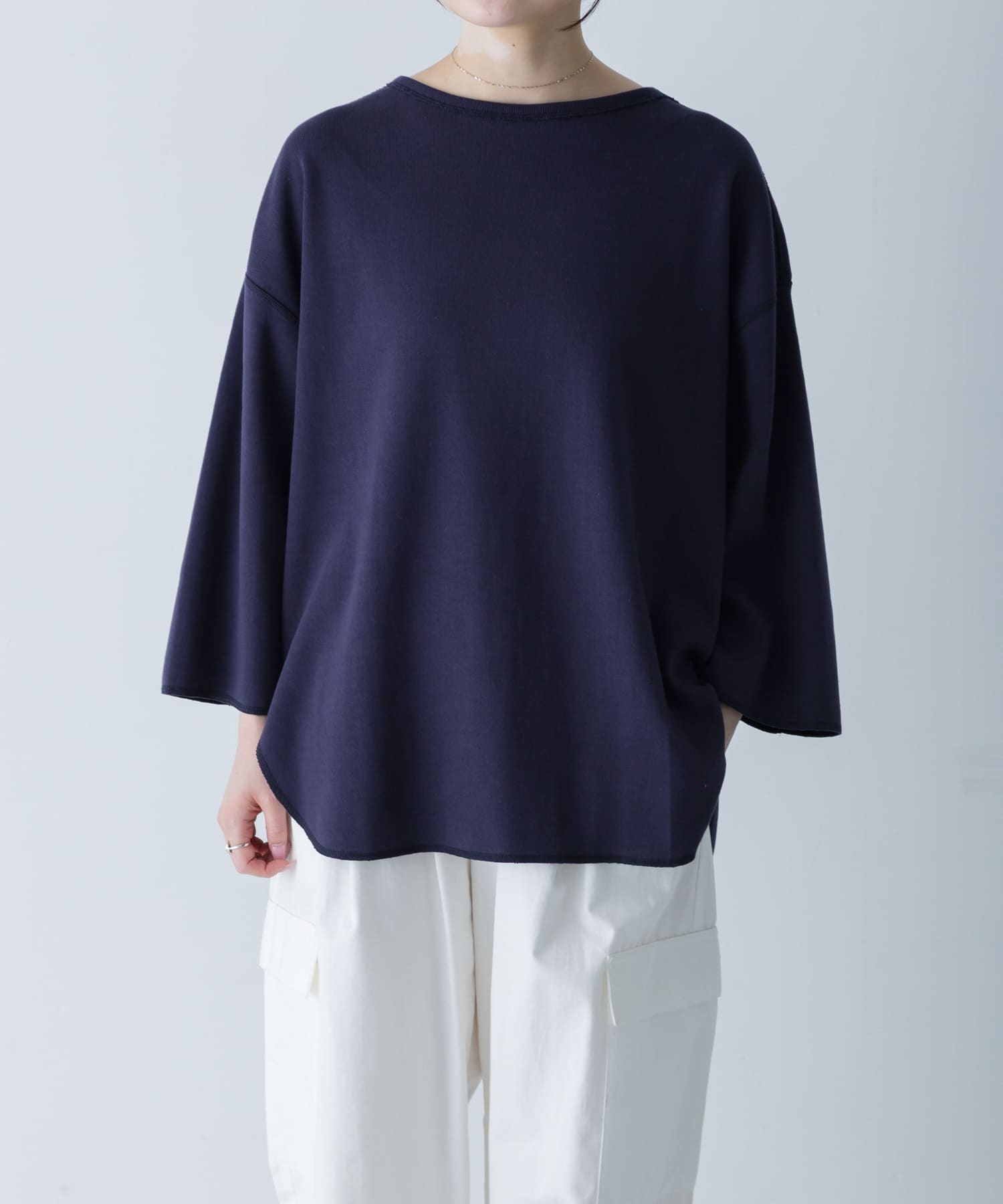 YLEVE　COTTON RIB PULLOVER BIG