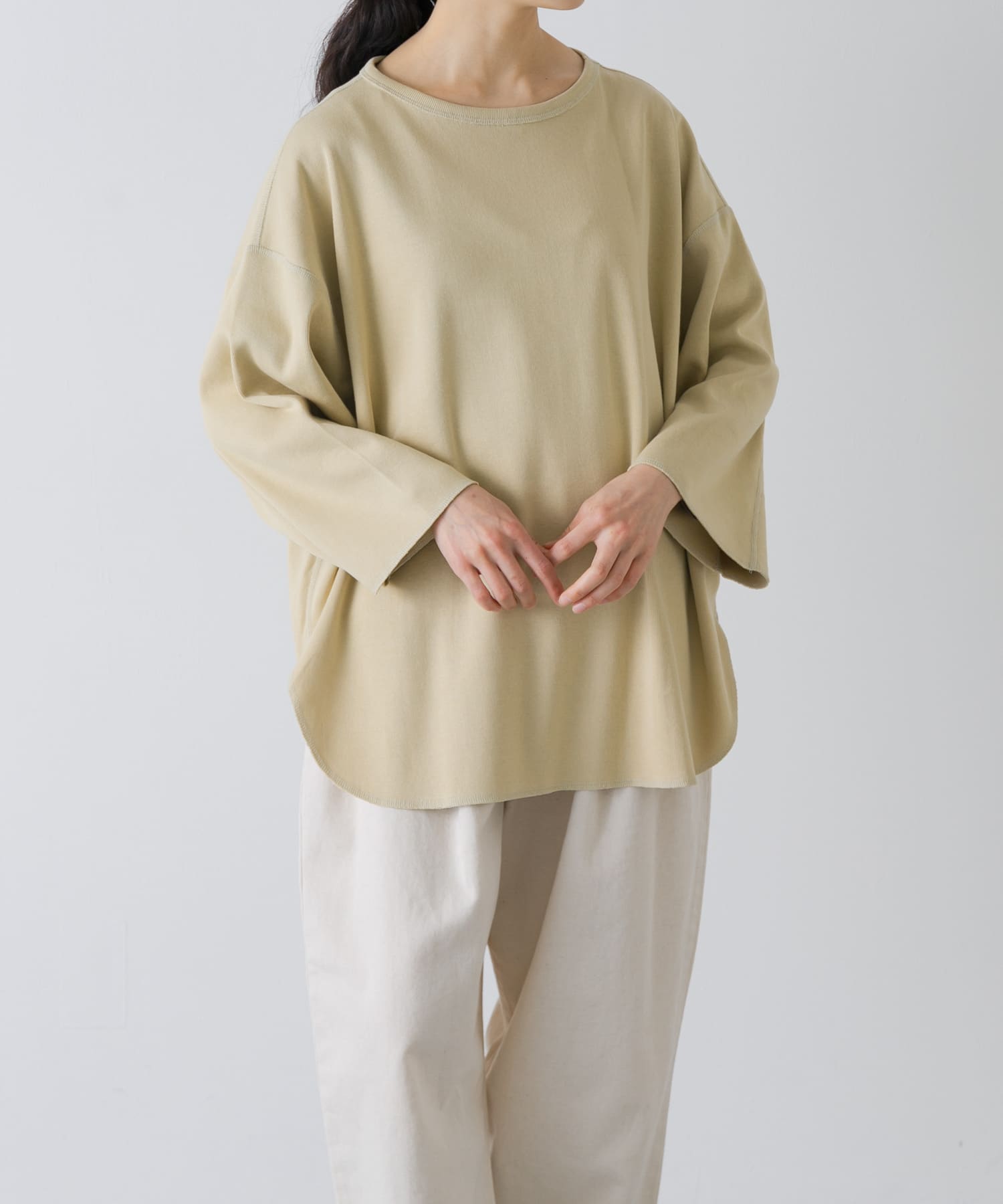 YLEVE　COTTON RIB PULLOVER BIG