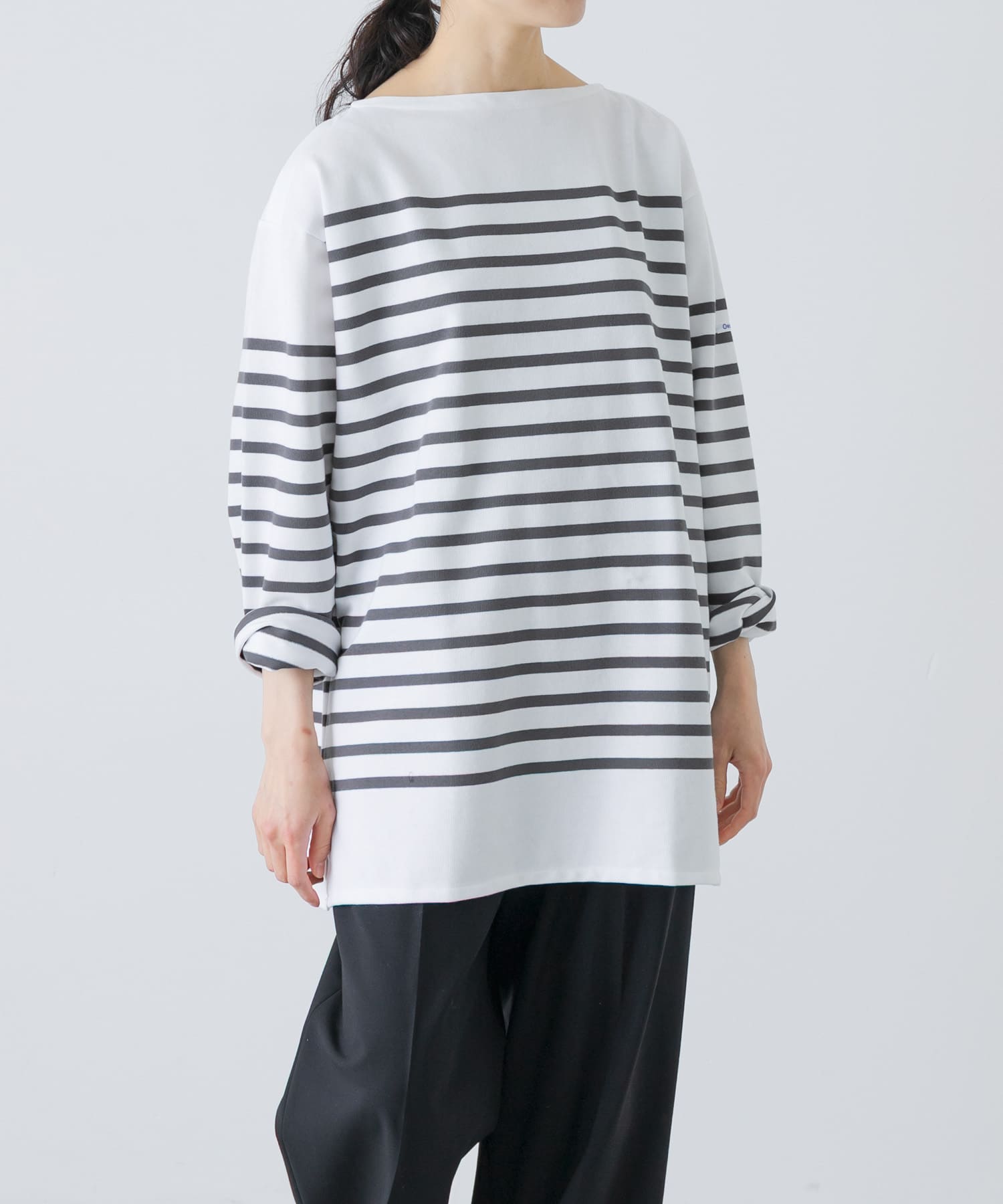 ORCIVAL　BOAT NECK LONG-SLEEVE PULLOVER