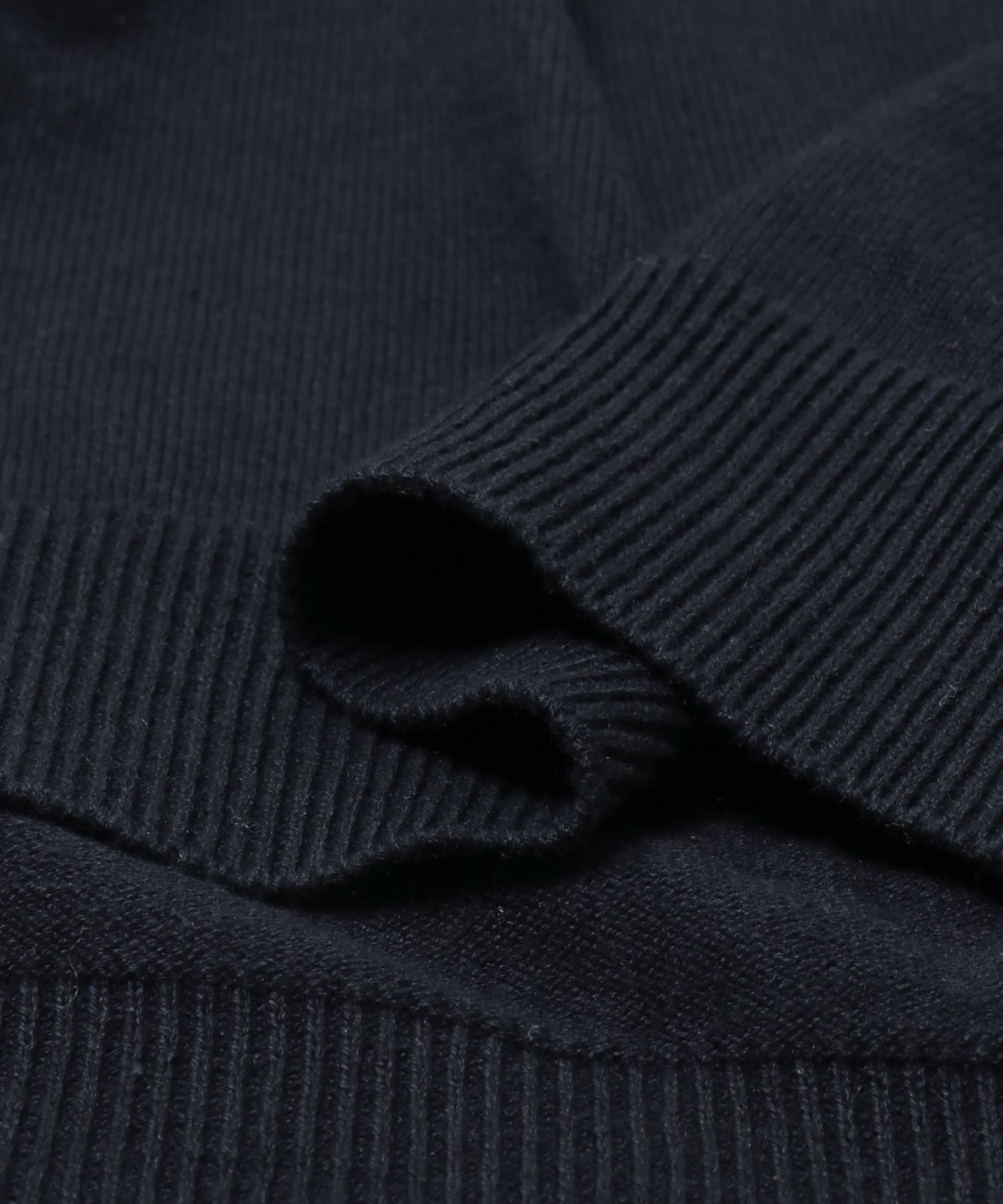 UNDECORATED　LINEN/COTTON BIG KNIT TOP D.NAVY 0